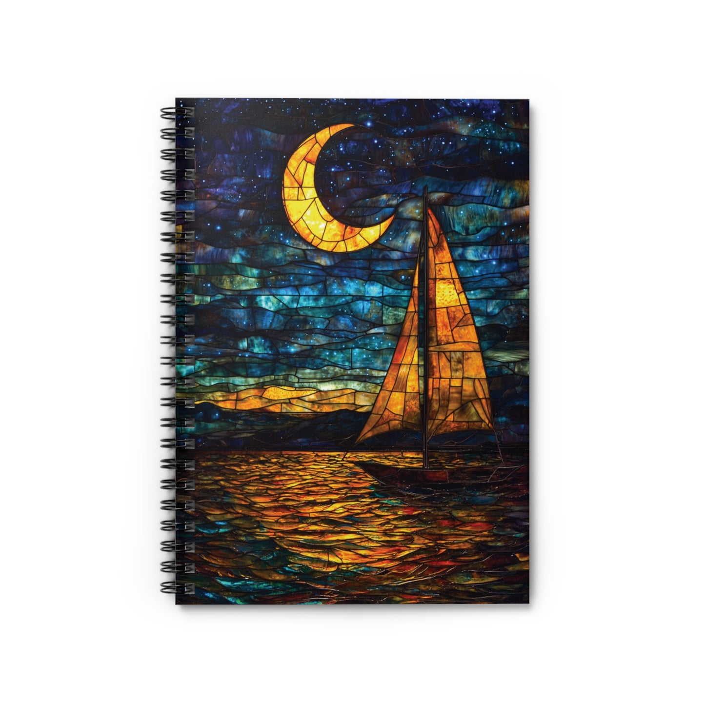Night Sailing Spiralbound Notebook
