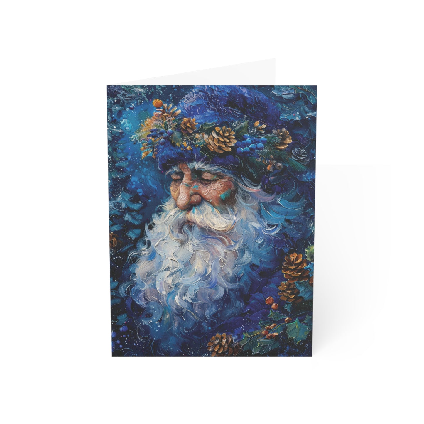 Father Winter Holiday Greeting Card