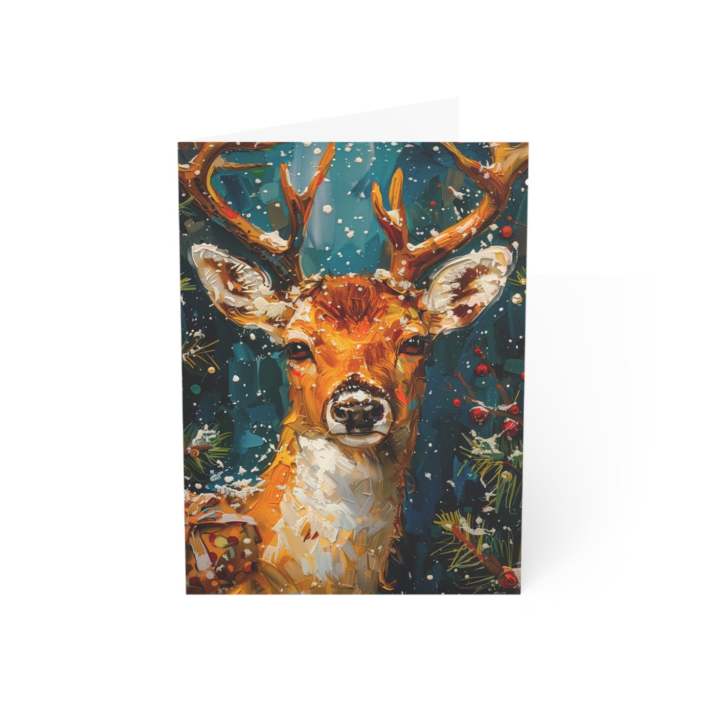 Holiday Deer Greeting Card