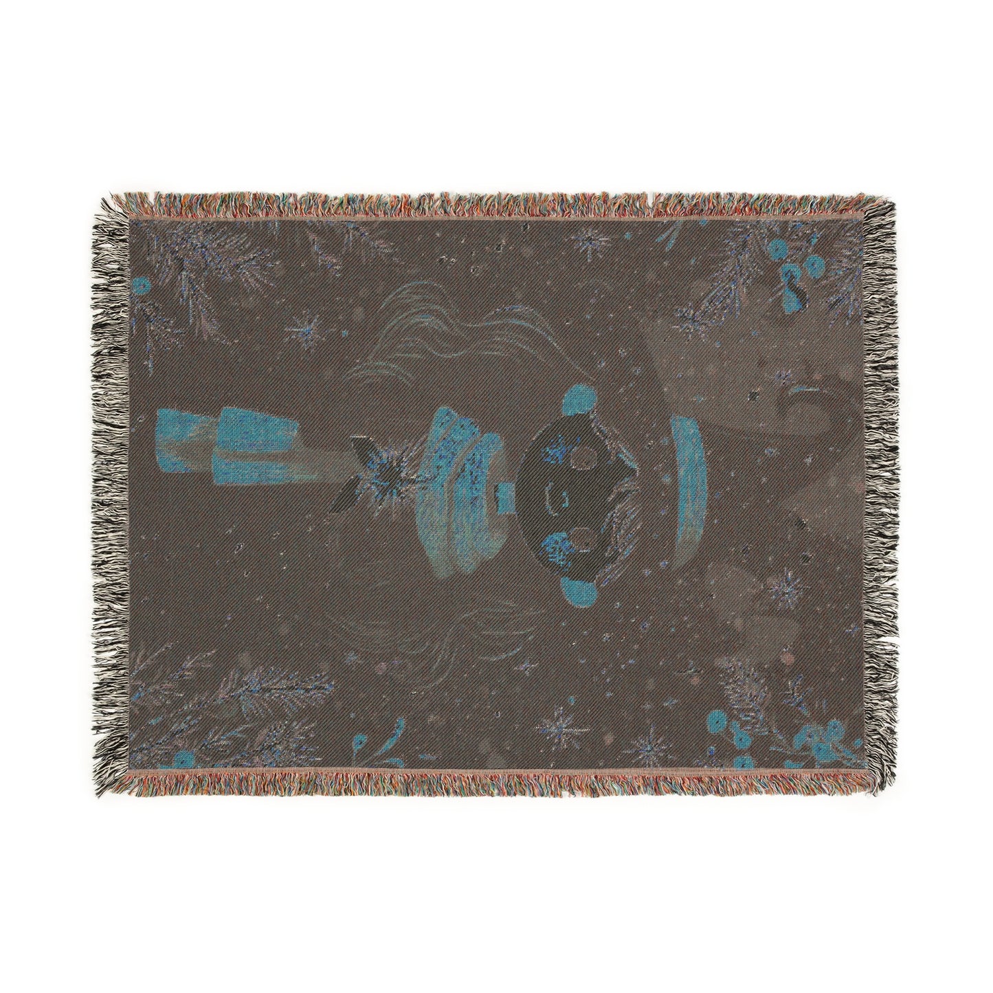 Yule Witch Woven Blanket