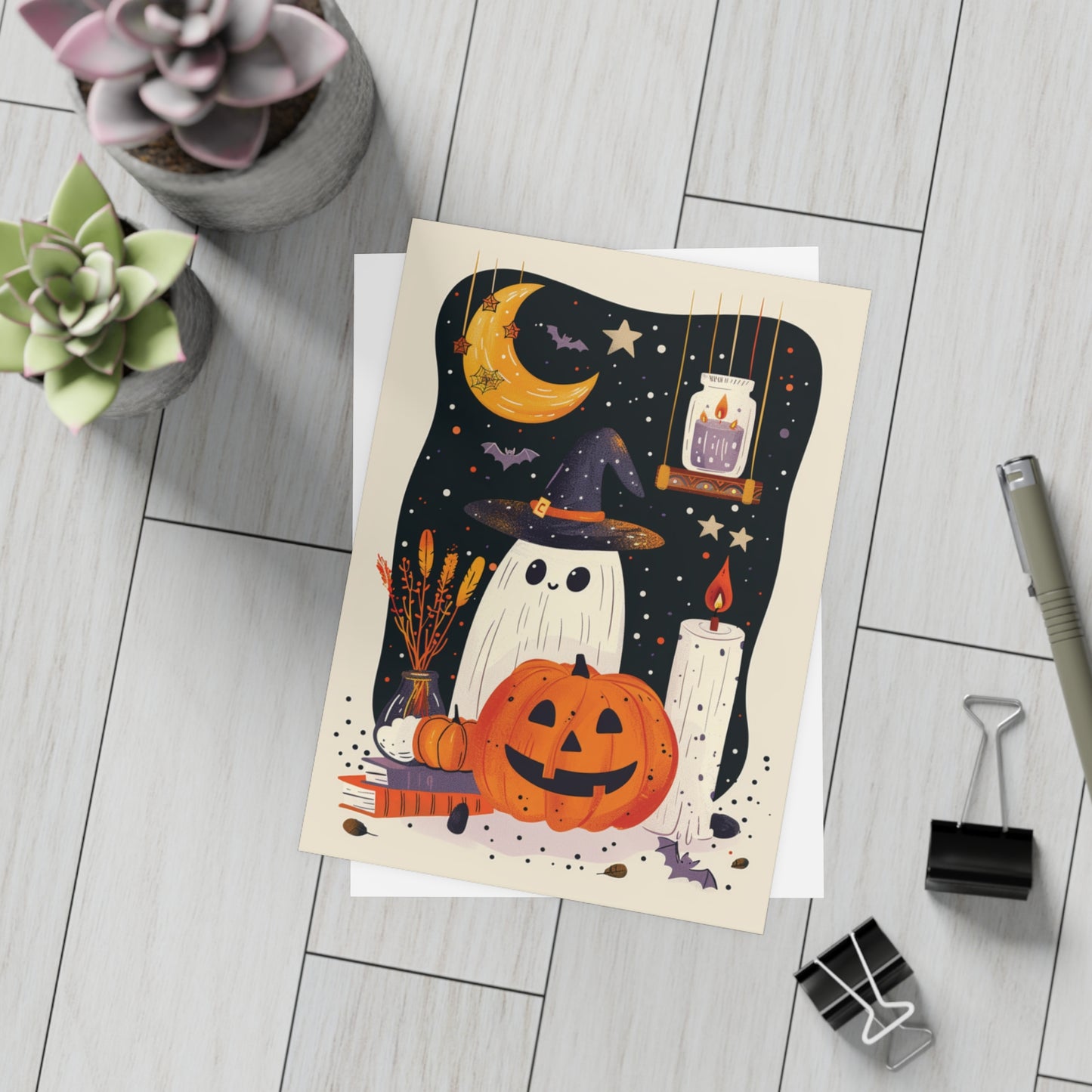 Retro Halloween Postcard Pack