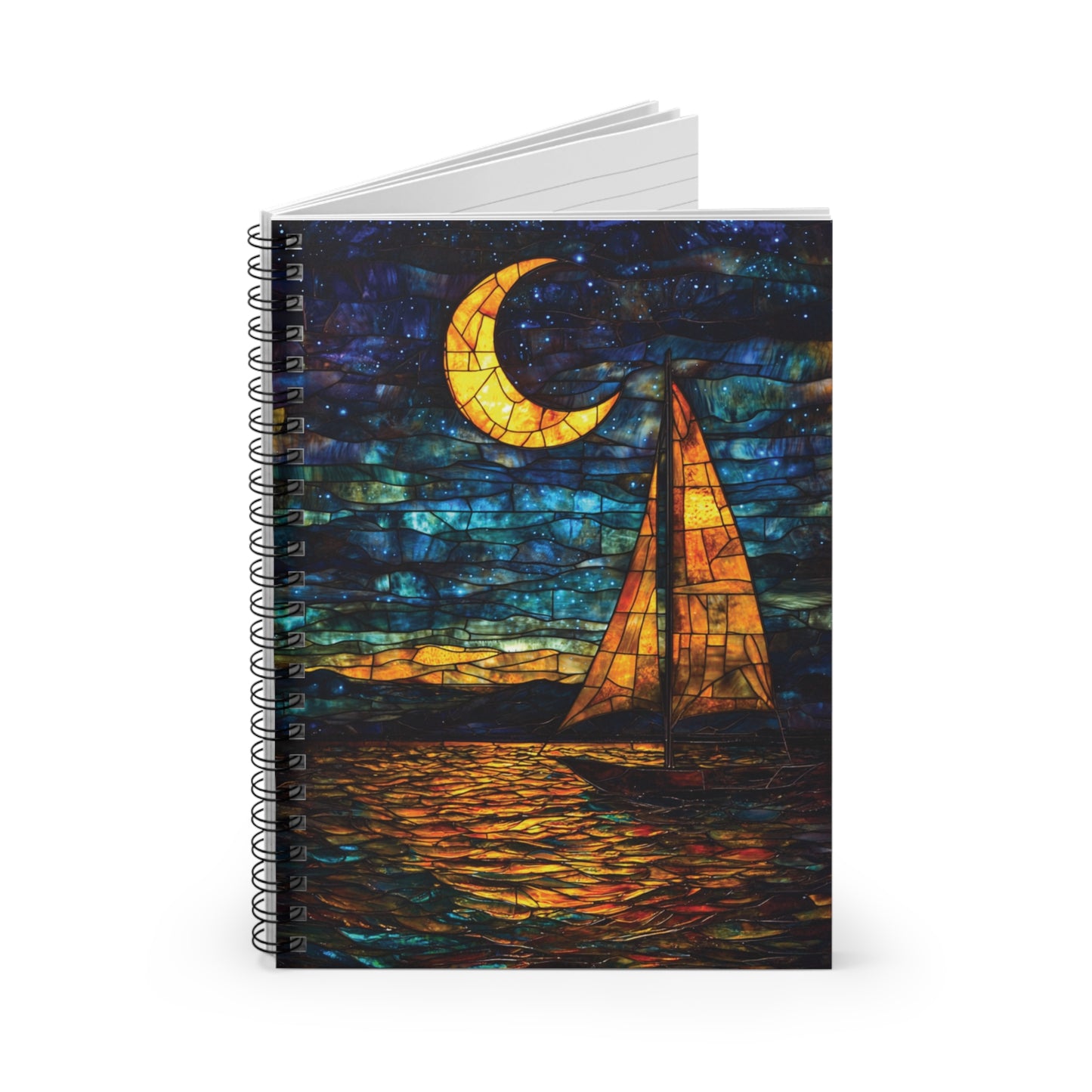 Night Sailing Spiralbound Notebook