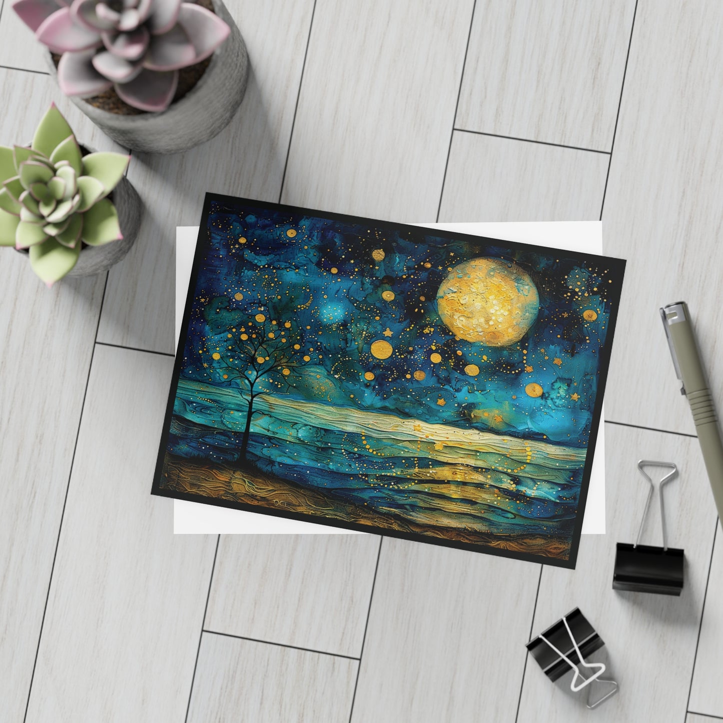 Whimsical Night View Postcard Pack