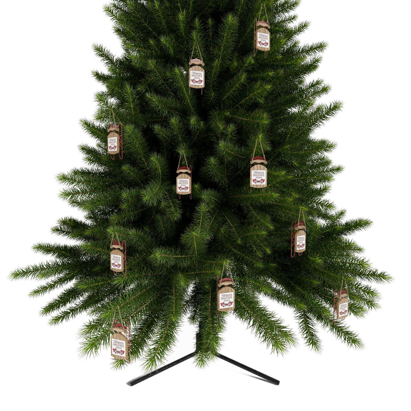 Winter Solstice 2024 Sled Ornament