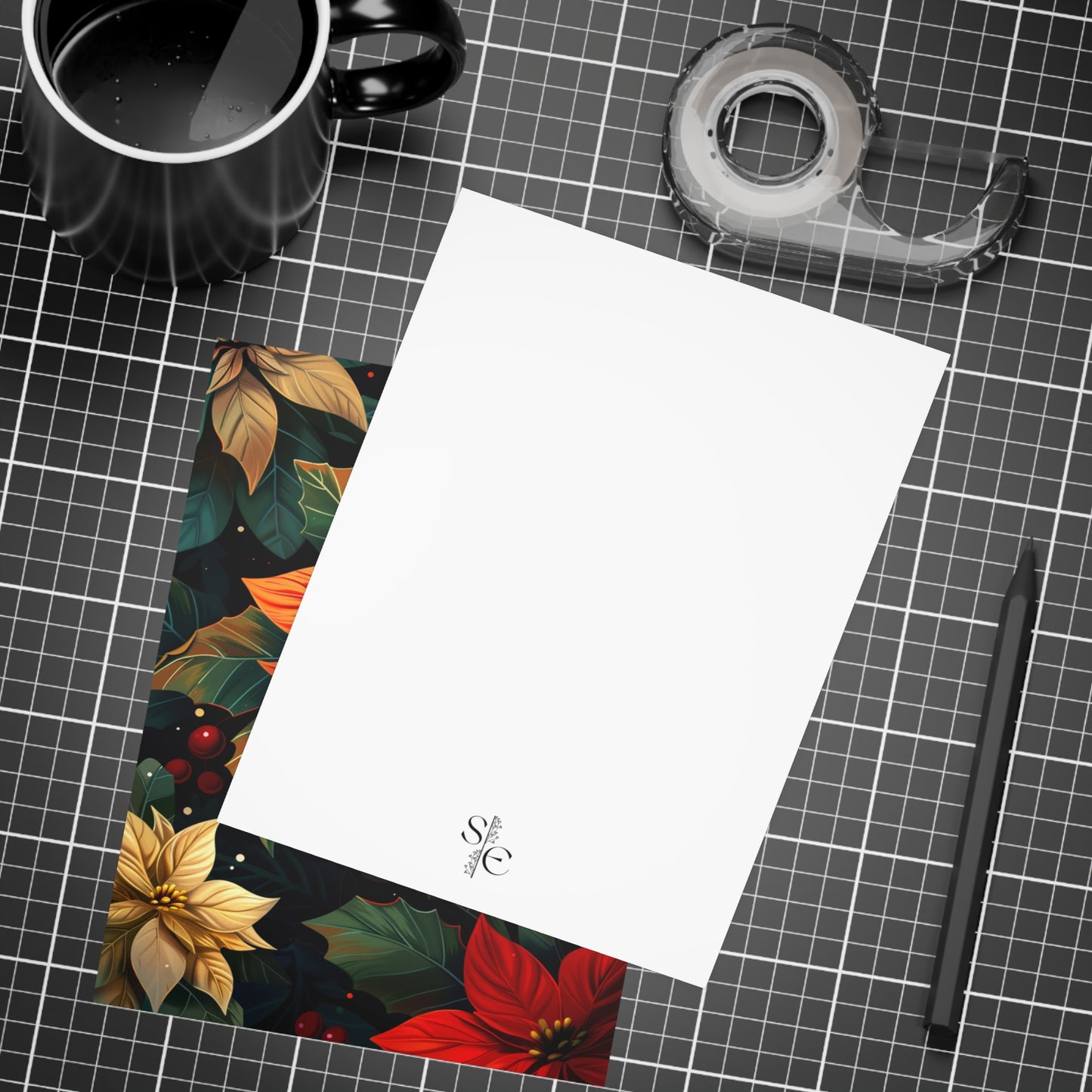 Holiday Poinsettia Postcard Pack