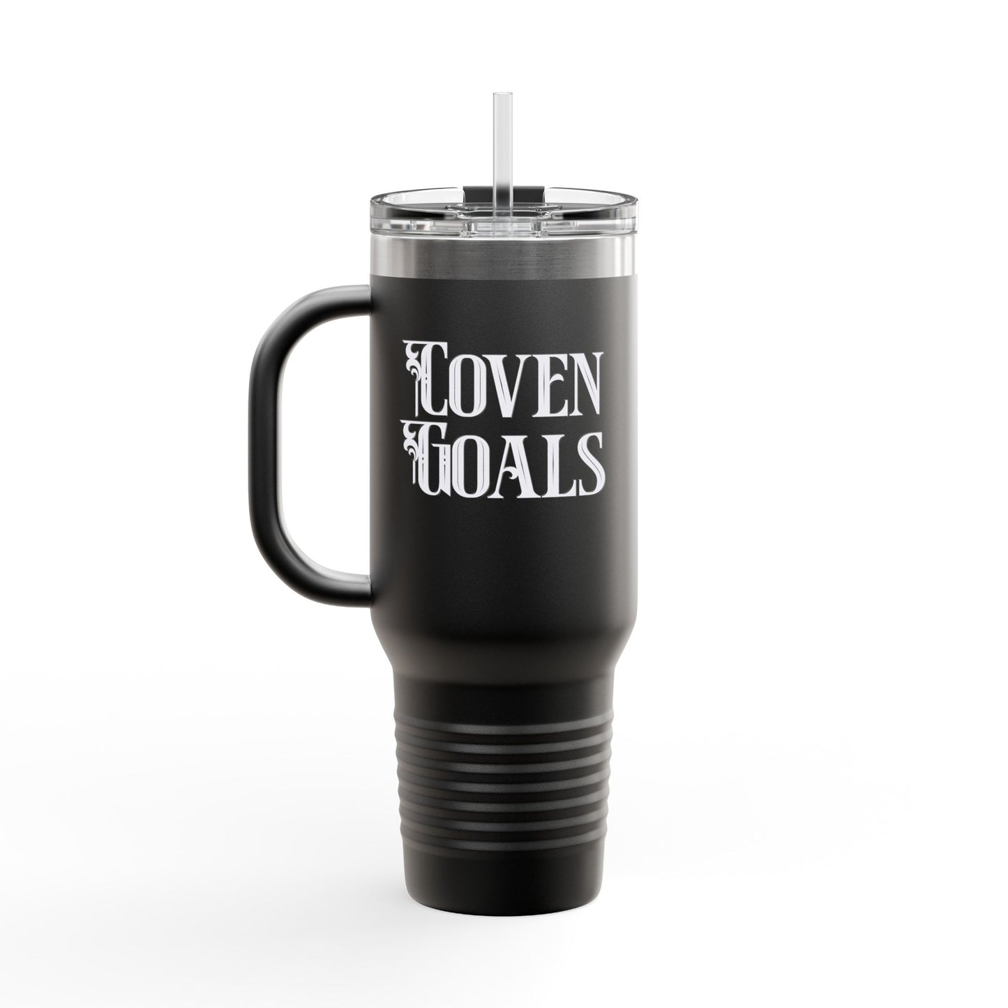 Witchy Tumbler: "Coven Goals and Cheers Witches" Insulated Travel Mug, 40oz