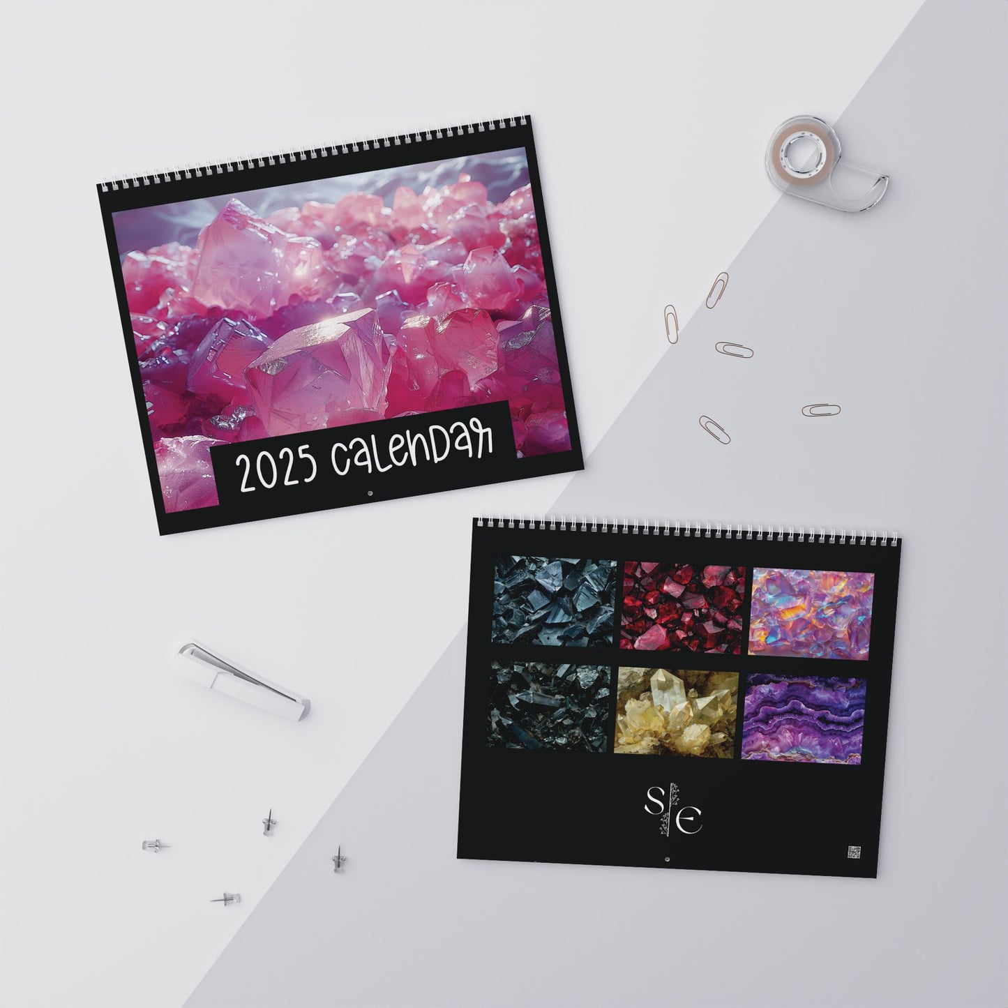 2025 Gemstone Crystal Wall Calendar