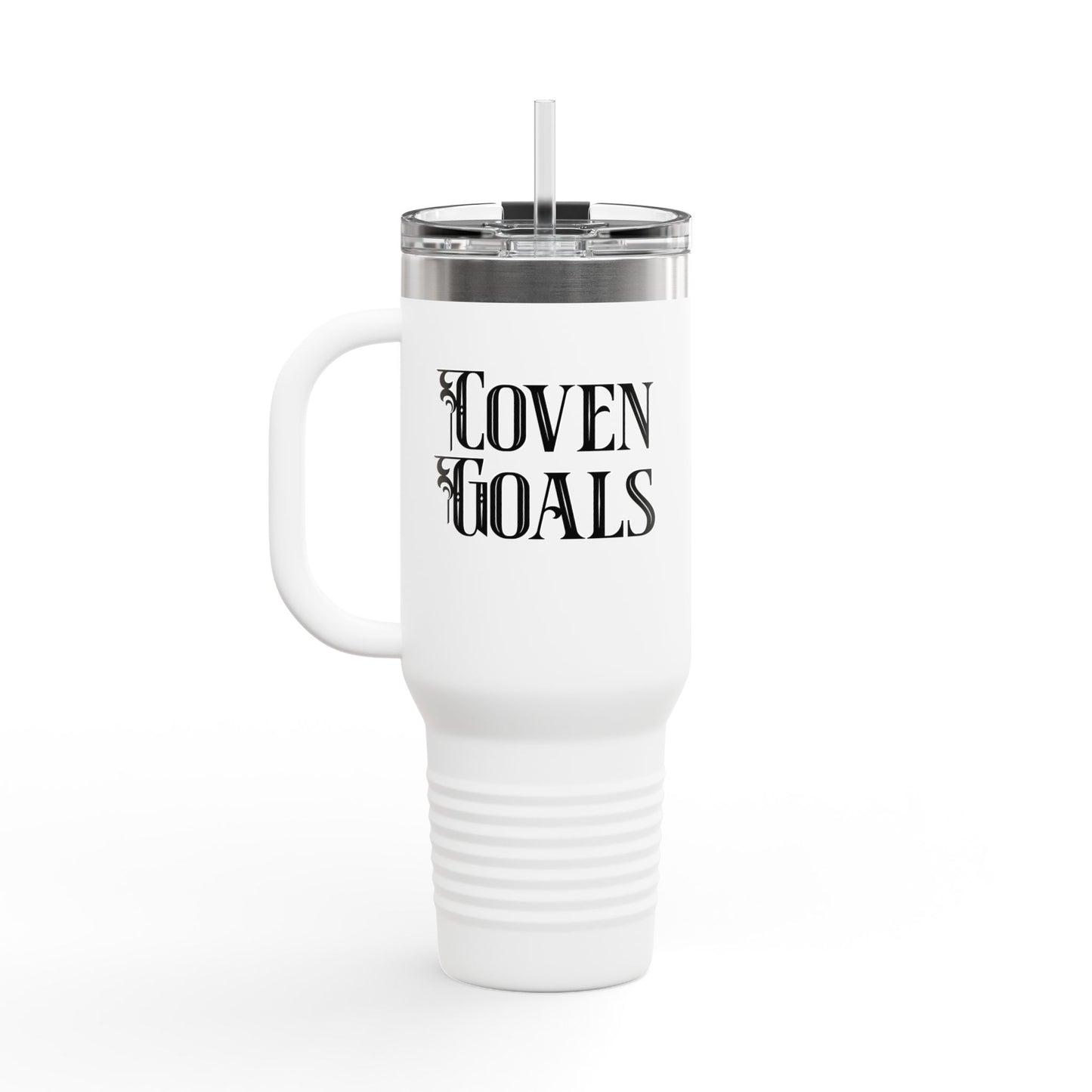 Witchy Tumbler: "Coven Goals and Cheers Witches" Insulated Travel Mug, 40oz