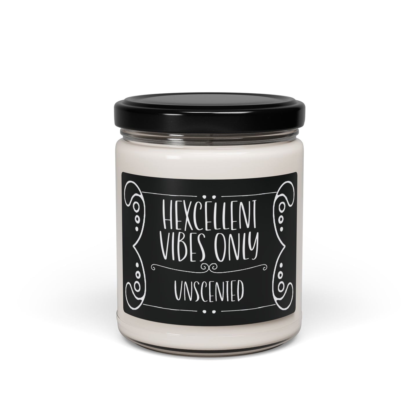 Funny Witchy Candle "Hexcellent vibes only" Scented and Unscented Options 9oz Soy Wax