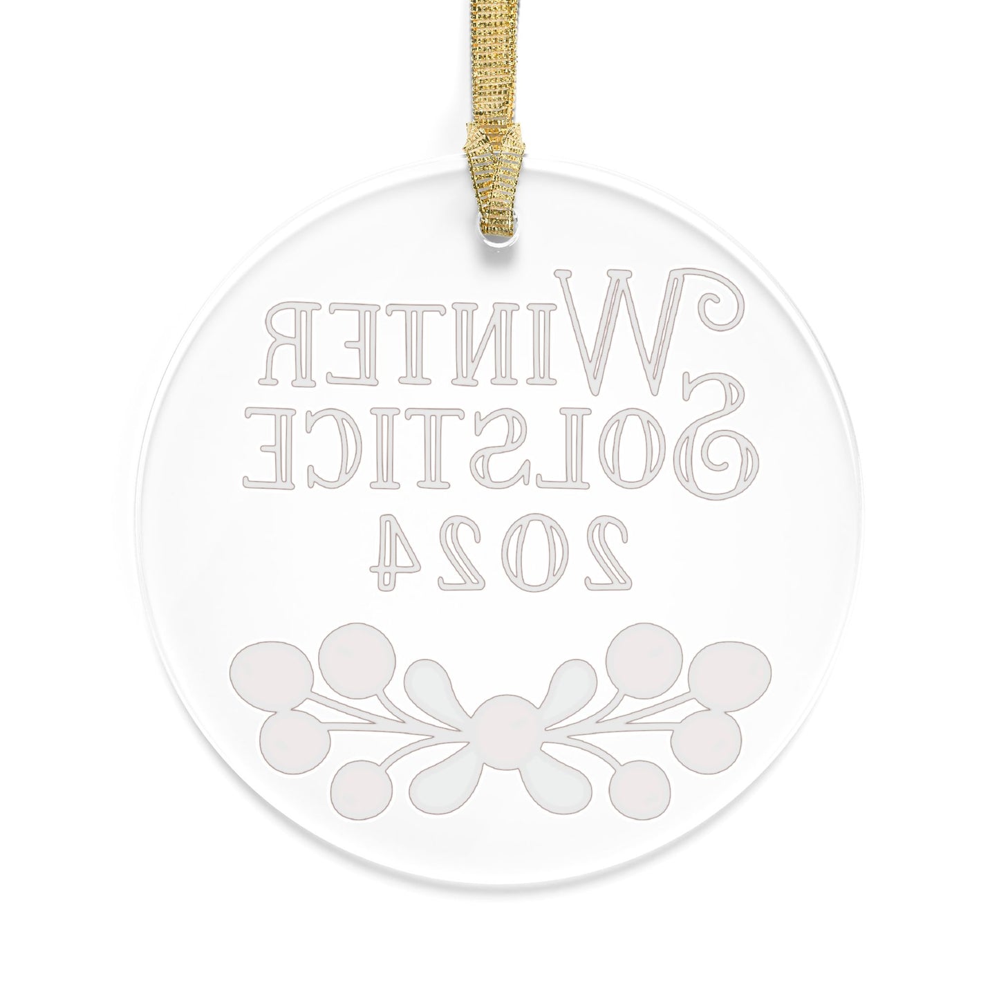 Winter Solstice 2024 Clear Acrylic Ornament