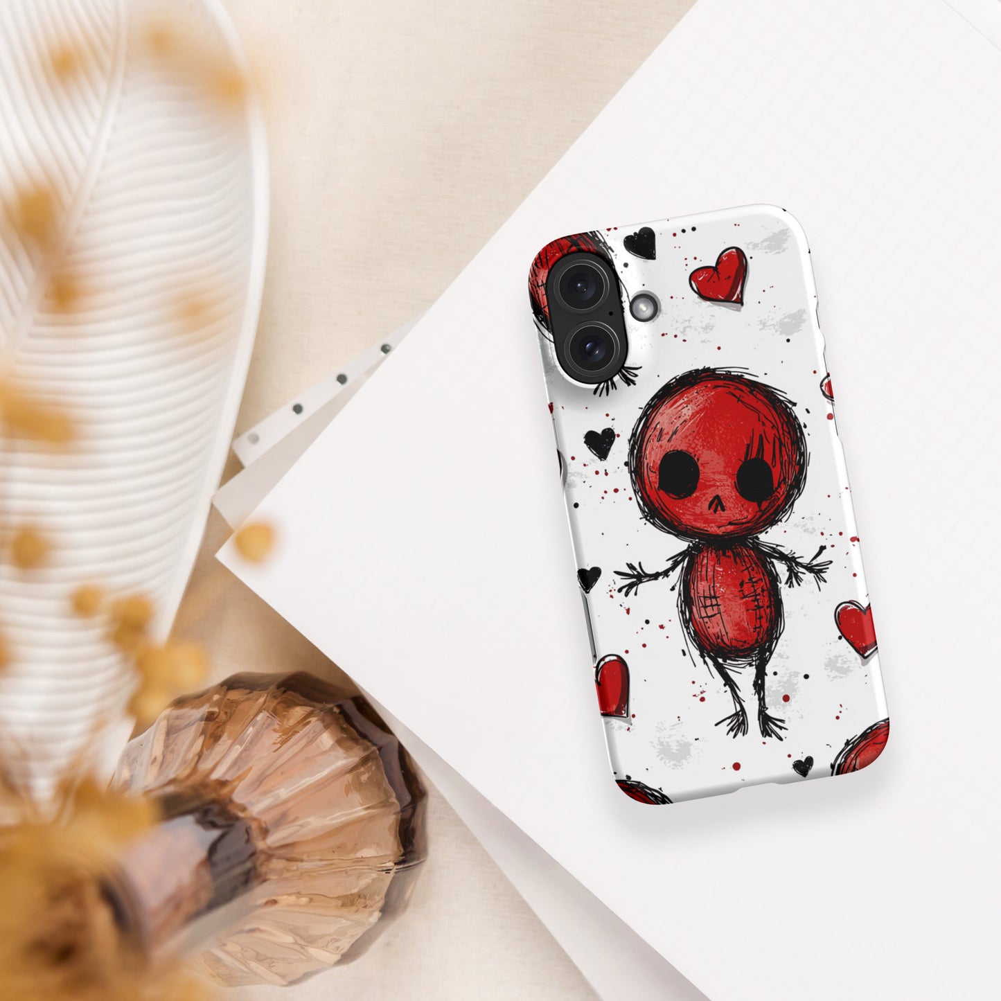 Voodoo Doll Valentine Heart Snap case for iPhone®