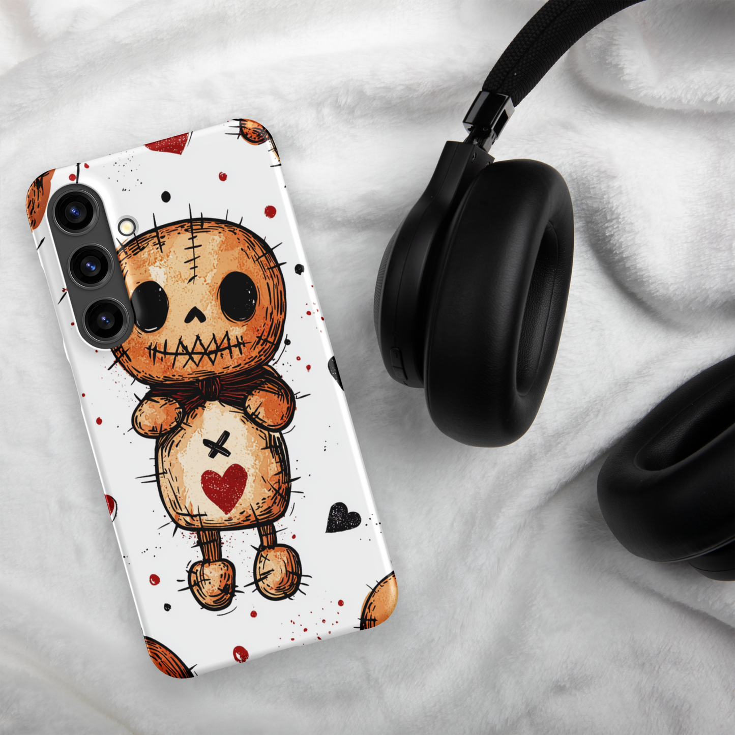 Voodoo Doll Valentine Heart Samsung Galaxy Snap Phone Case
