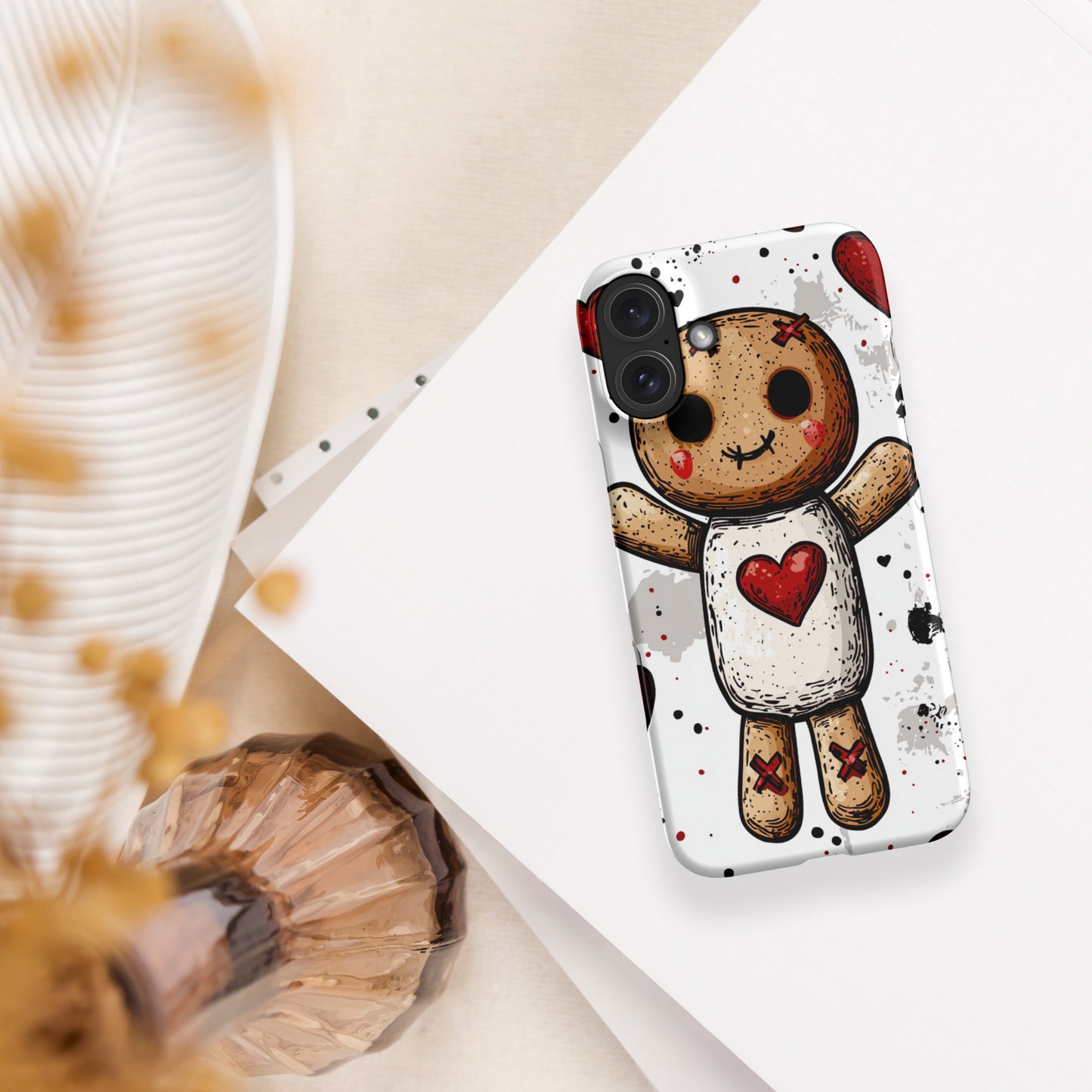 Voodoo Doll Valentine Heart Snap case for iPhone®