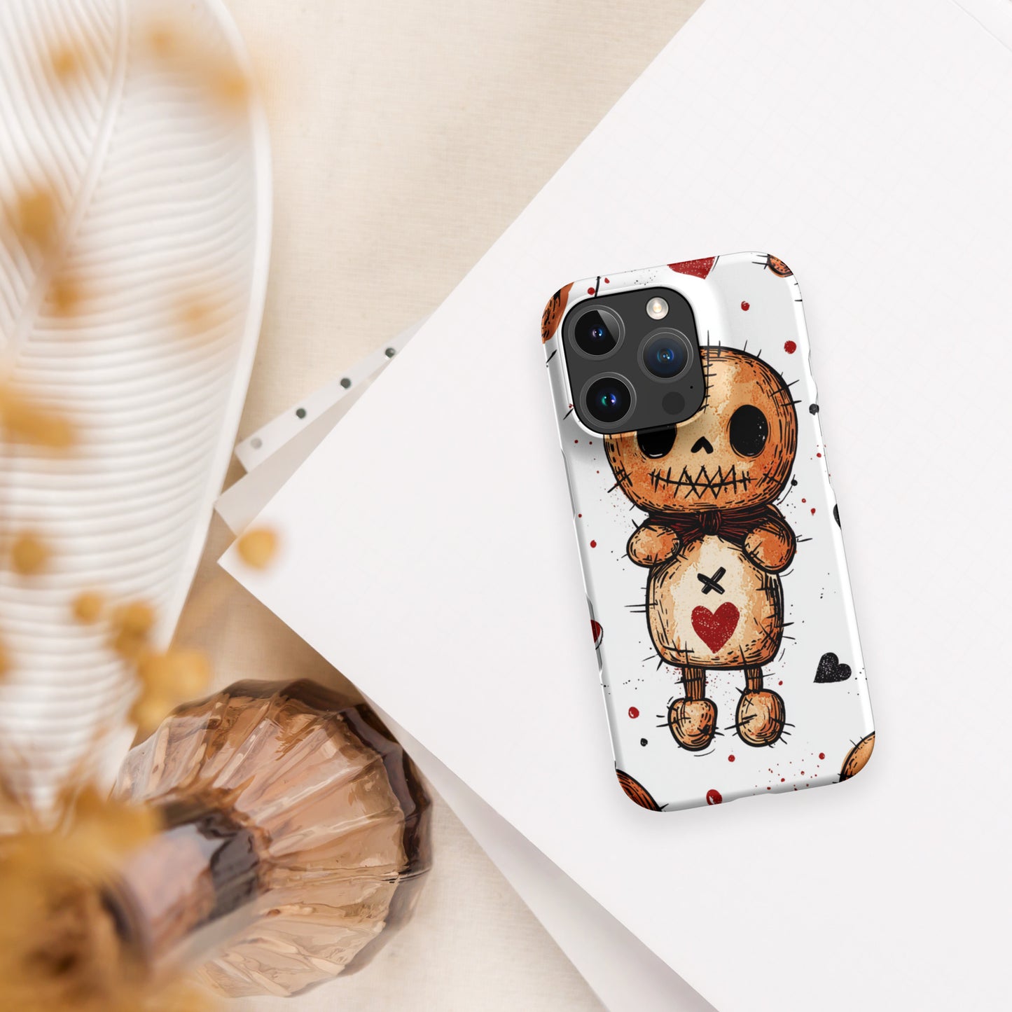 Voodoo Doll Valentine Heart Snap case for iPhone®