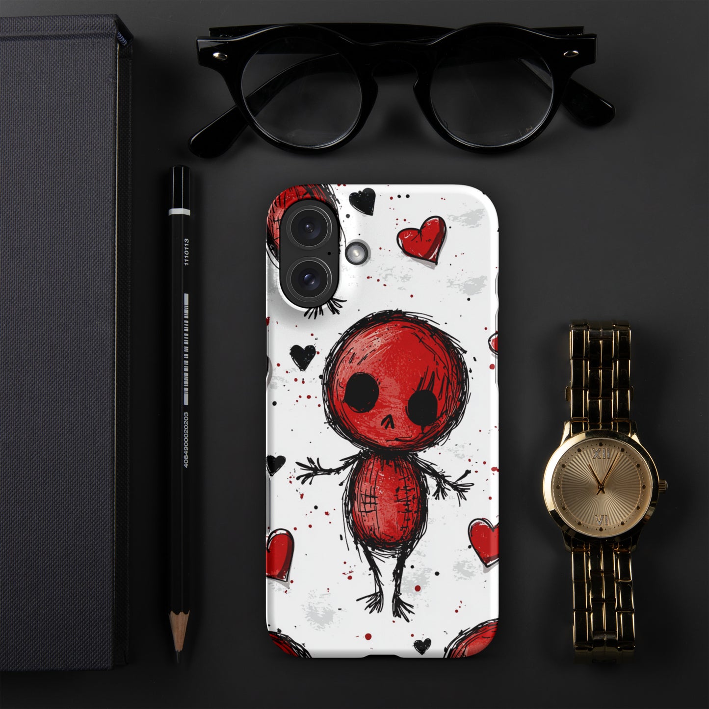 Voodoo Doll Valentine Heart Snap case for iPhone®