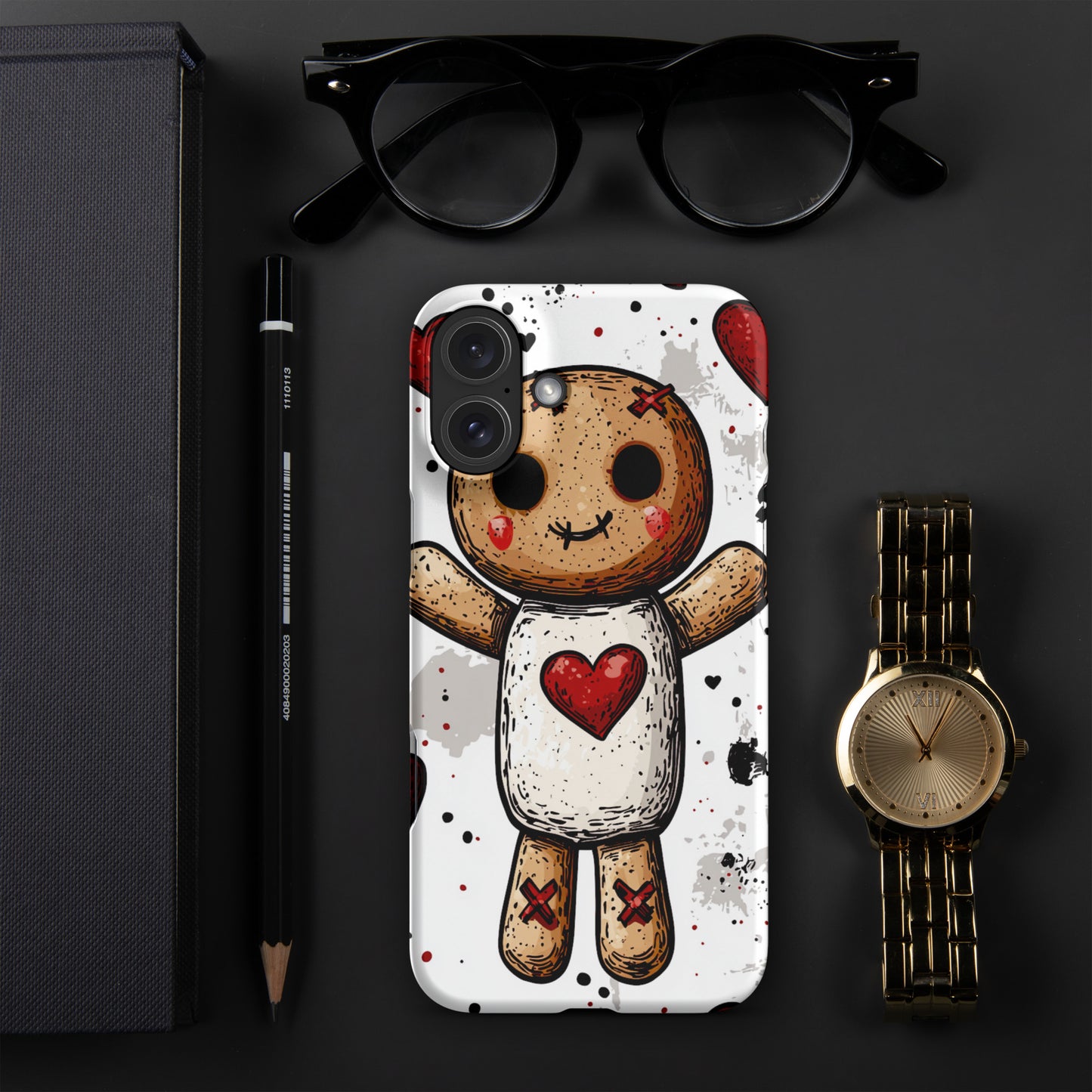 Voodoo Doll Valentine Heart Snap case for iPhone®