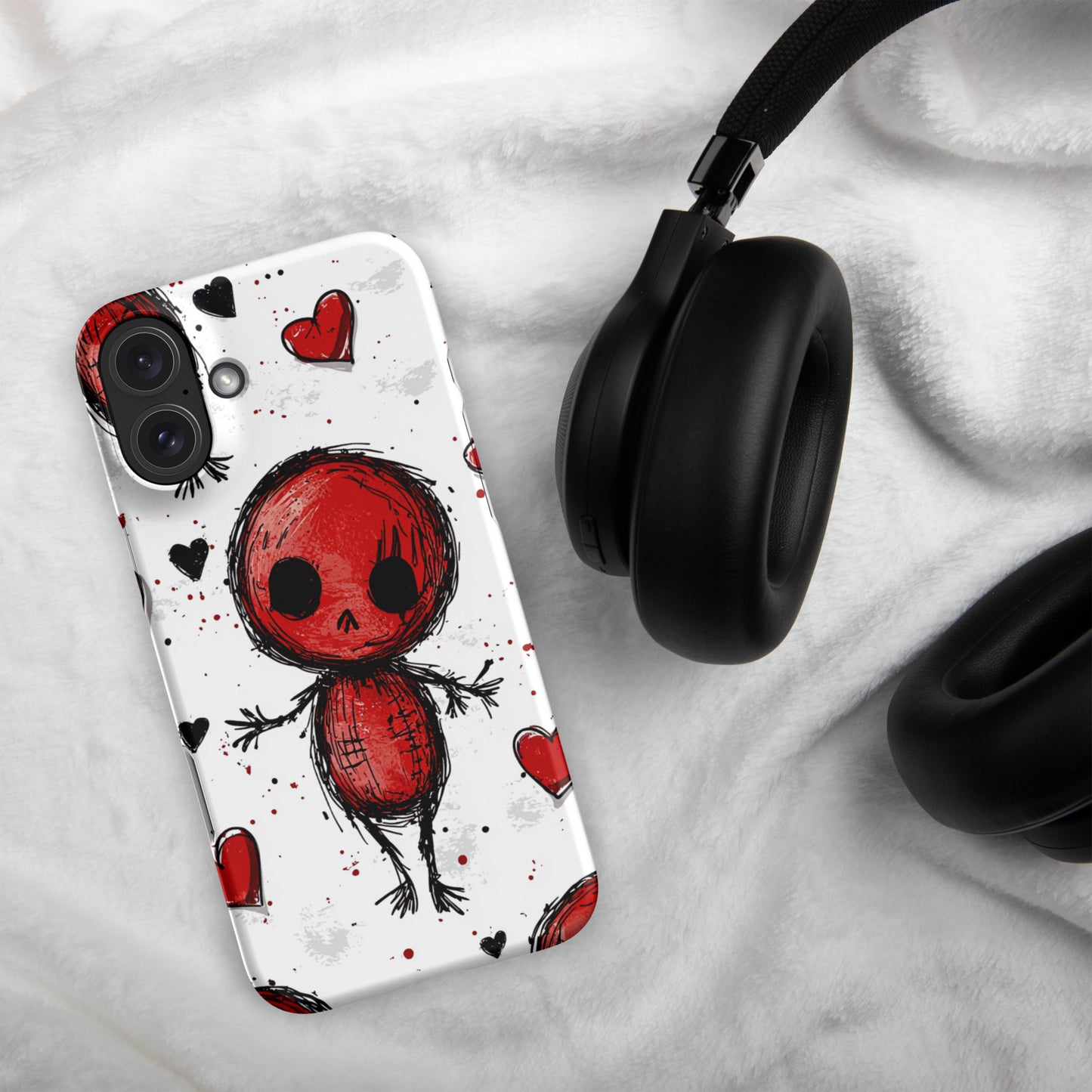 Voodoo Doll Valentine Heart Snap case for iPhone®