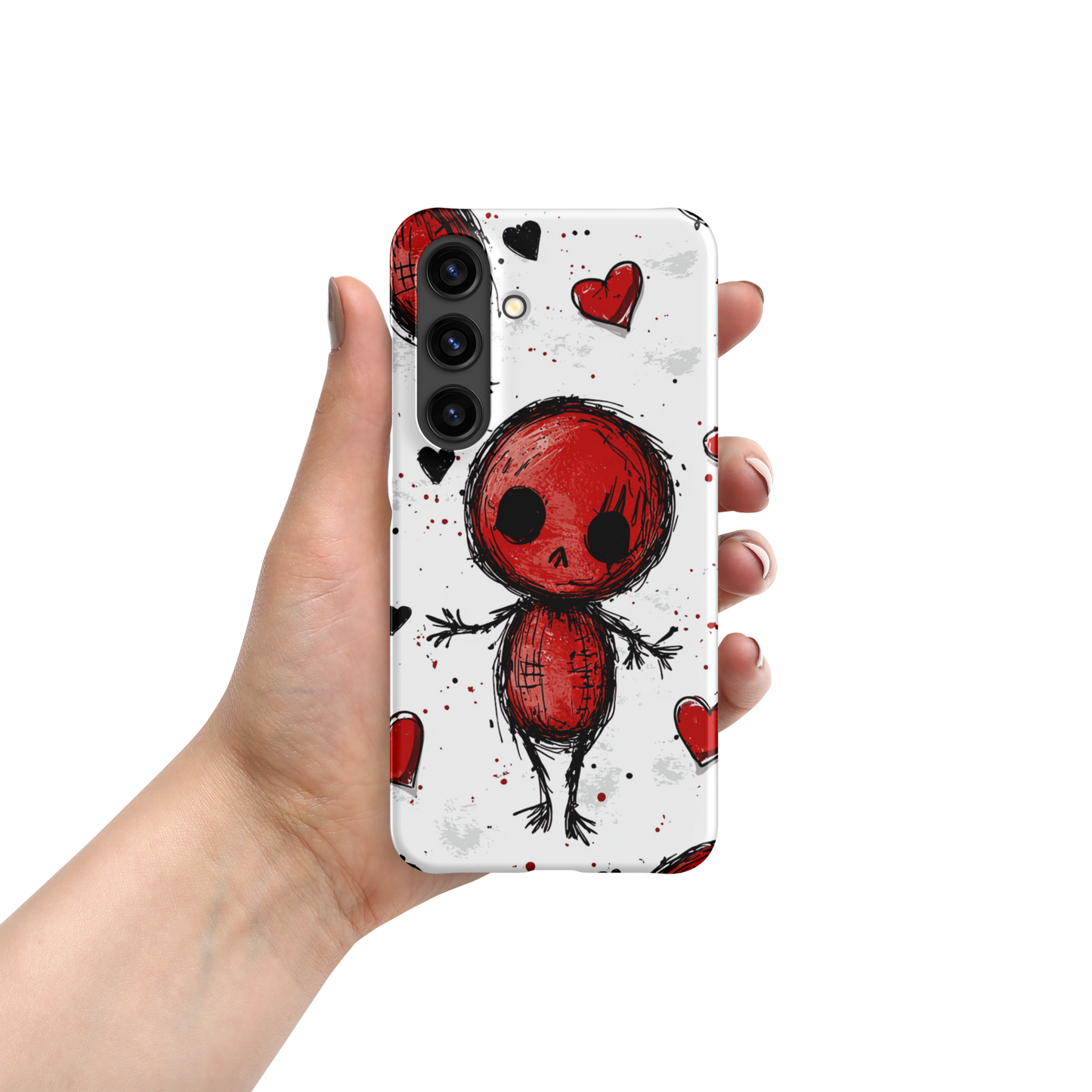 Voodoo Doll Valentine Heart Samsung Galaxy Snap Phone Case