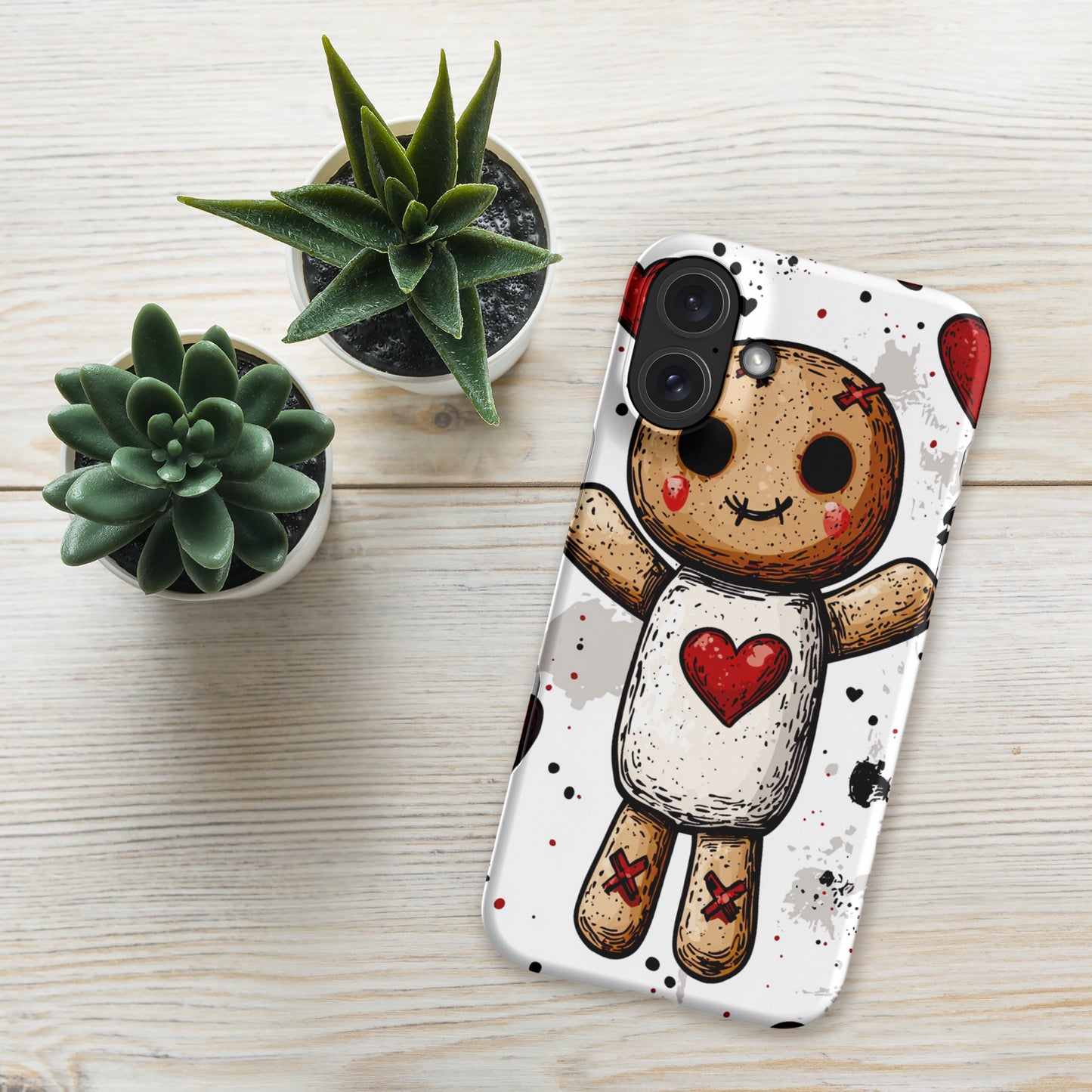 Voodoo Doll Valentine Heart Snap case for iPhone®