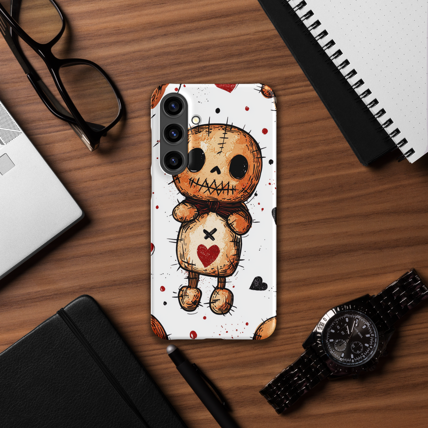 Voodoo Doll Valentine Heart Samsung Galaxy Snap Phone Case