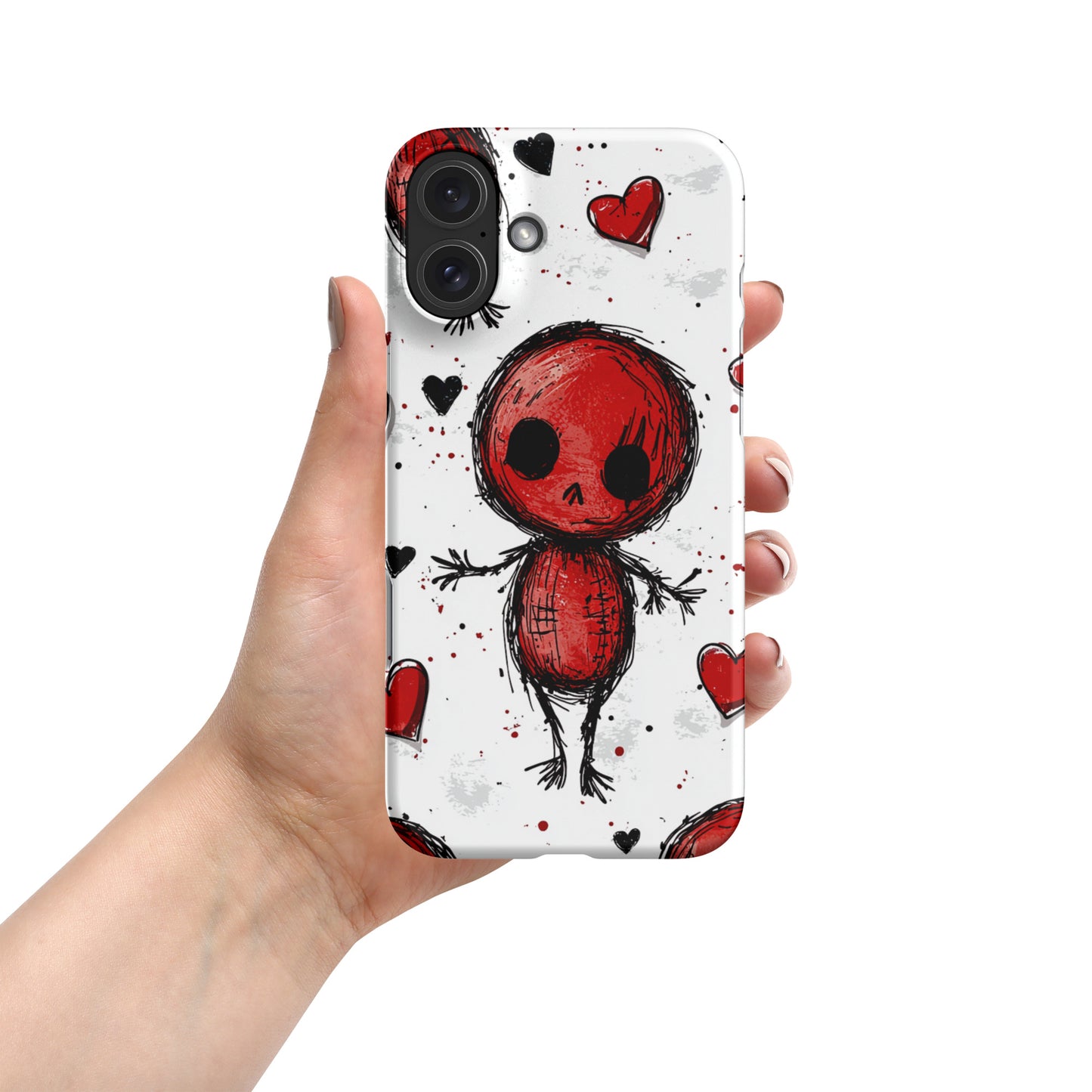 Voodoo Doll Valentine Heart Snap case for iPhone®