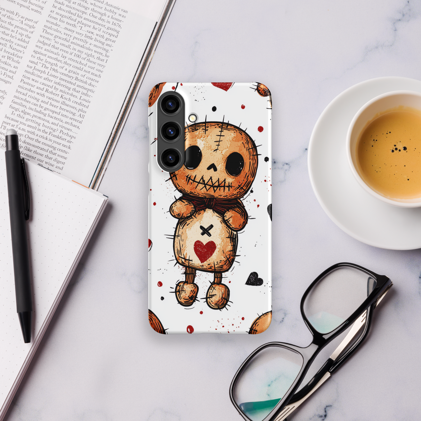 Voodoo Doll Valentine Heart Samsung Galaxy Snap Phone Case