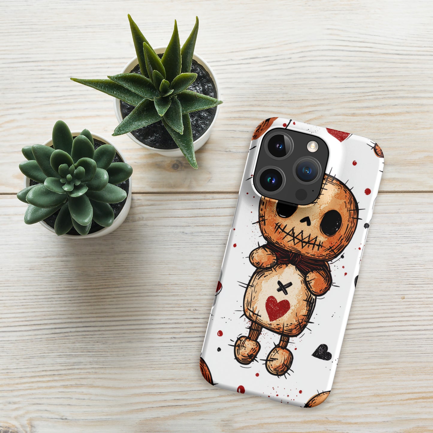 Voodoo Doll Valentine Heart Snap case for iPhone®