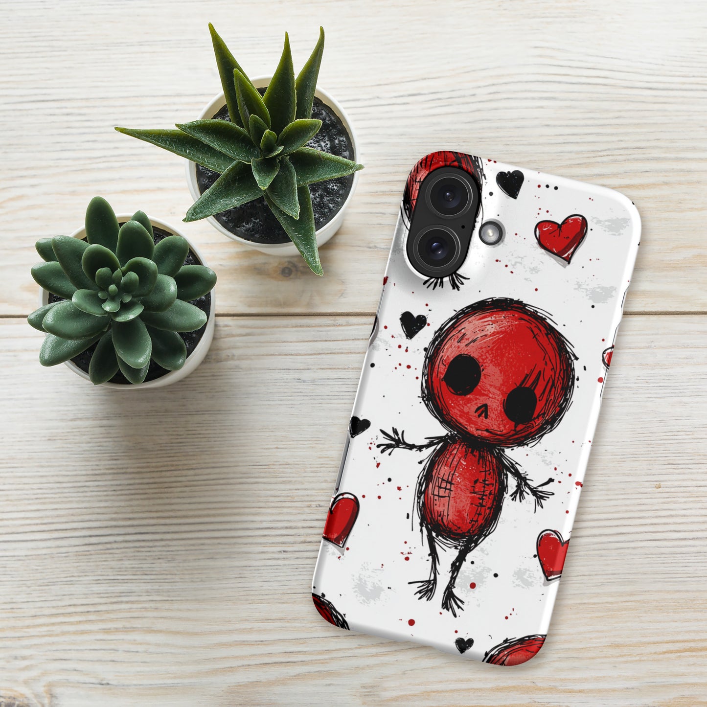 Voodoo Doll Valentine Heart Snap case for iPhone®