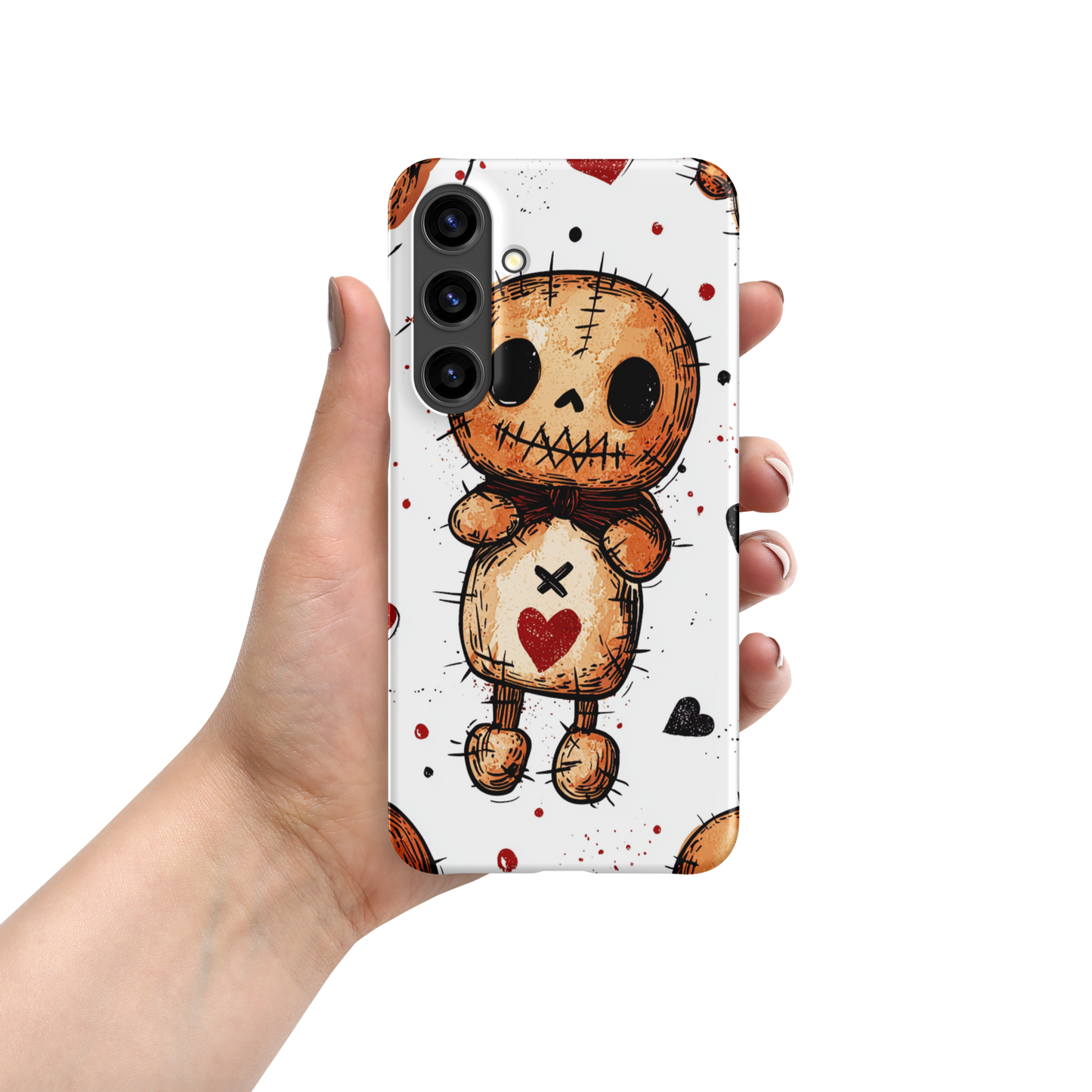 Voodoo Doll Valentine Heart Samsung Galaxy Snap Phone Case