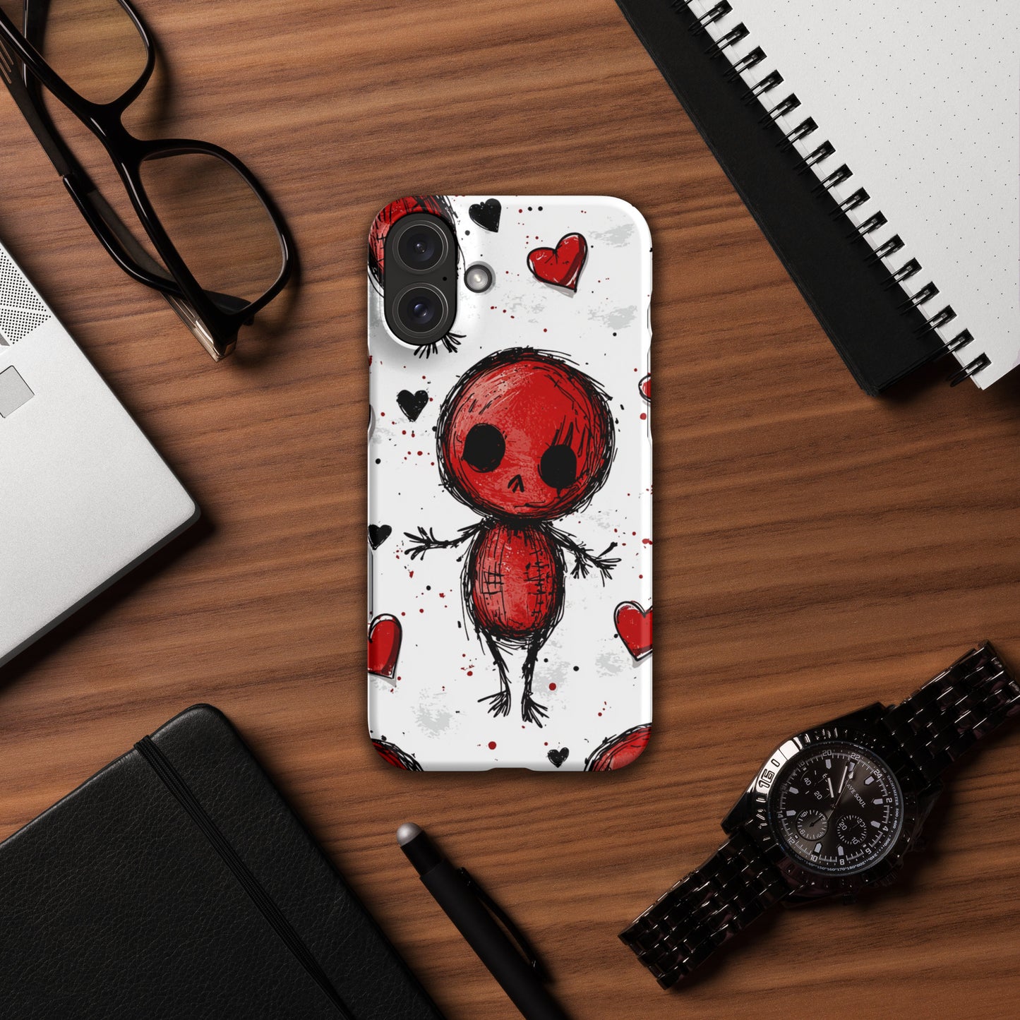 Voodoo Doll Valentine Heart Snap case for iPhone®