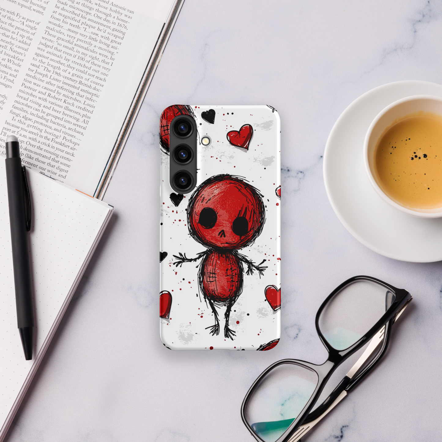 Voodoo Doll Valentine Heart Samsung Galaxy Snap Phone Case