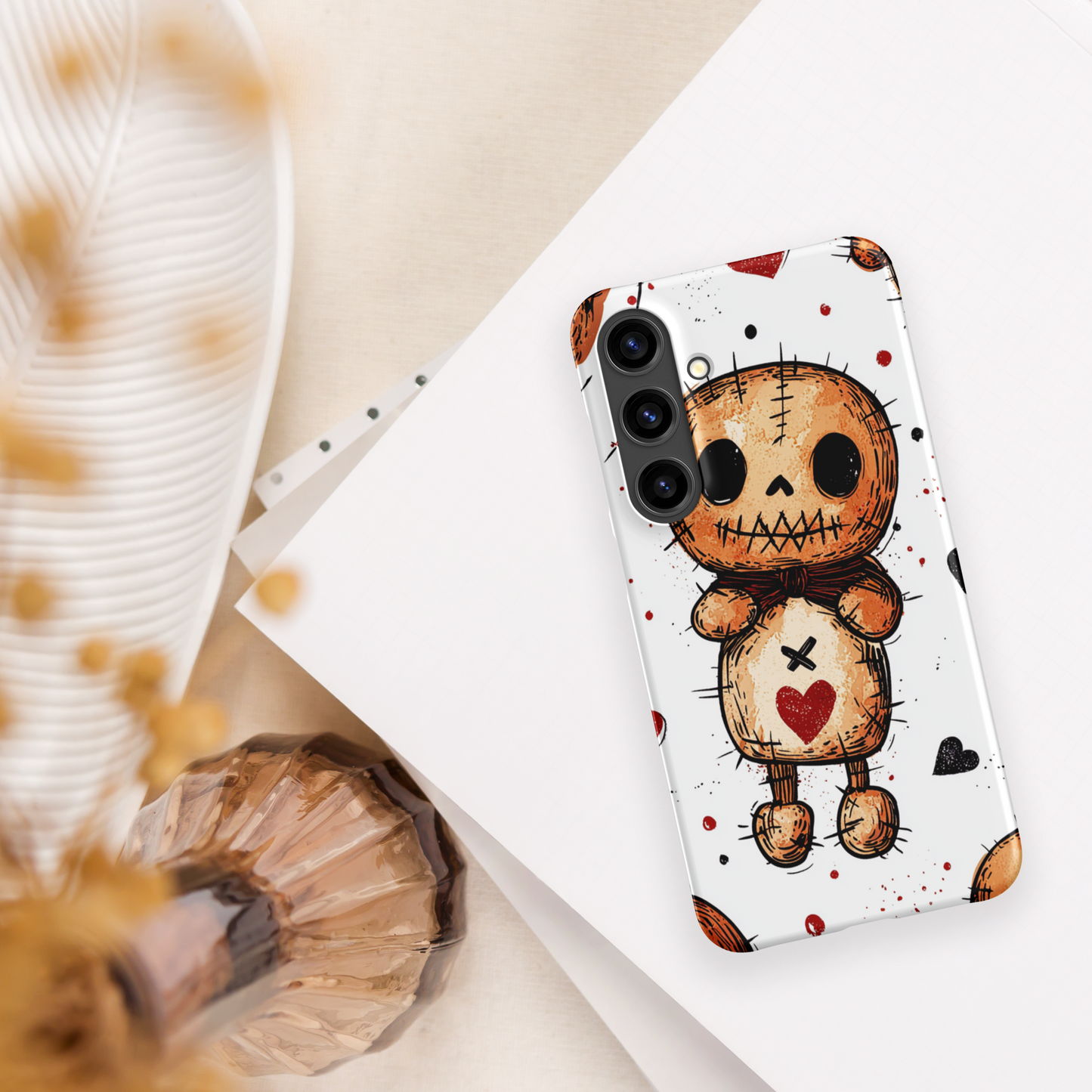 Voodoo Doll Valentine Heart Samsung Galaxy Snap Phone Case