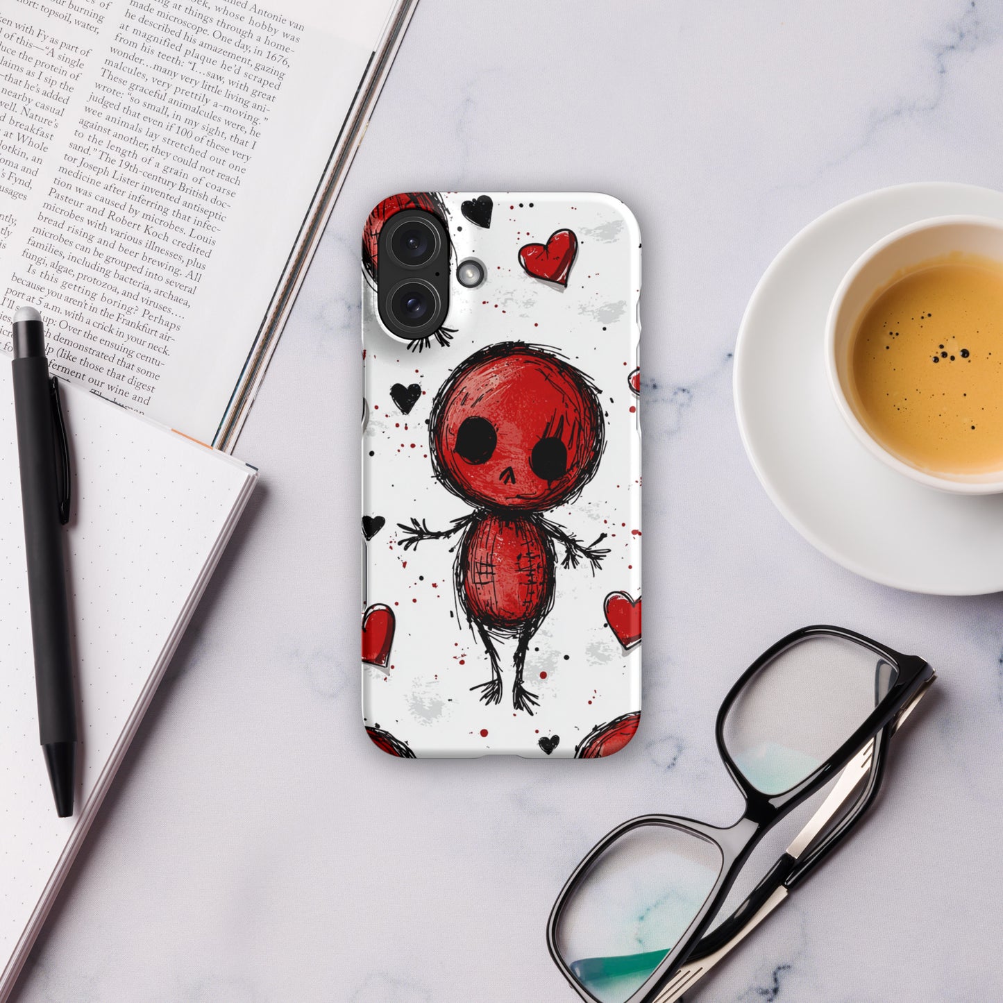 Voodoo Doll Valentine Heart Snap case for iPhone®
