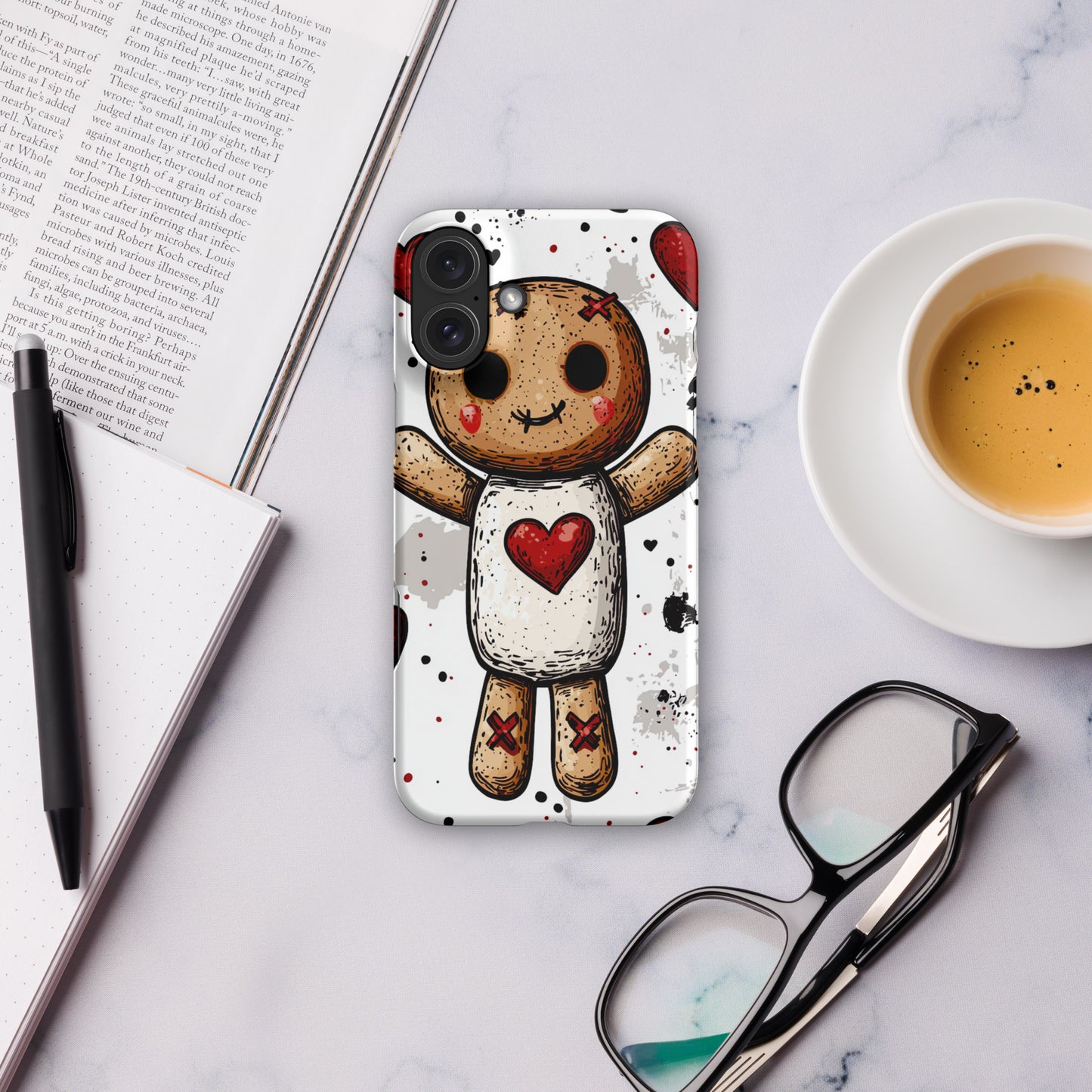 Voodoo Doll Valentine Heart Snap case for iPhone®