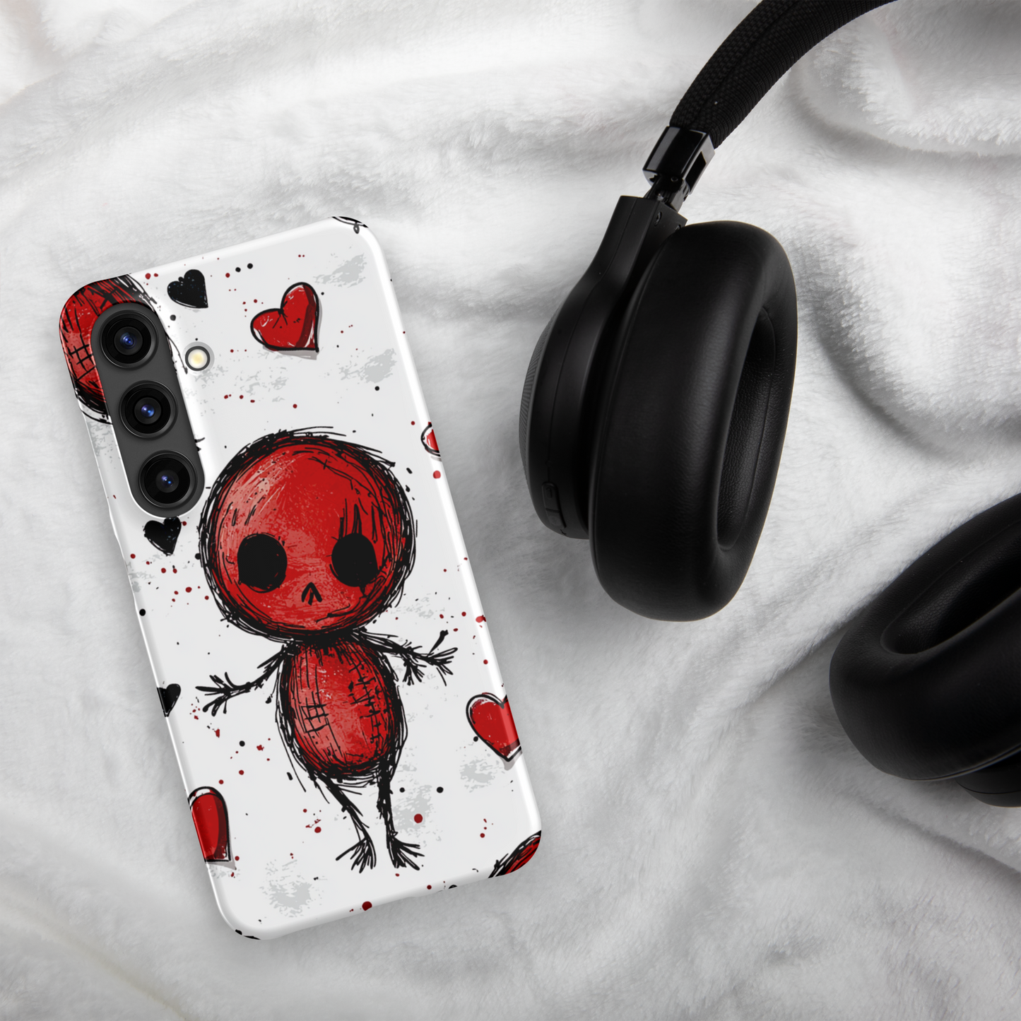 Voodoo Doll Valentine Heart Samsung Galaxy Snap Phone Case