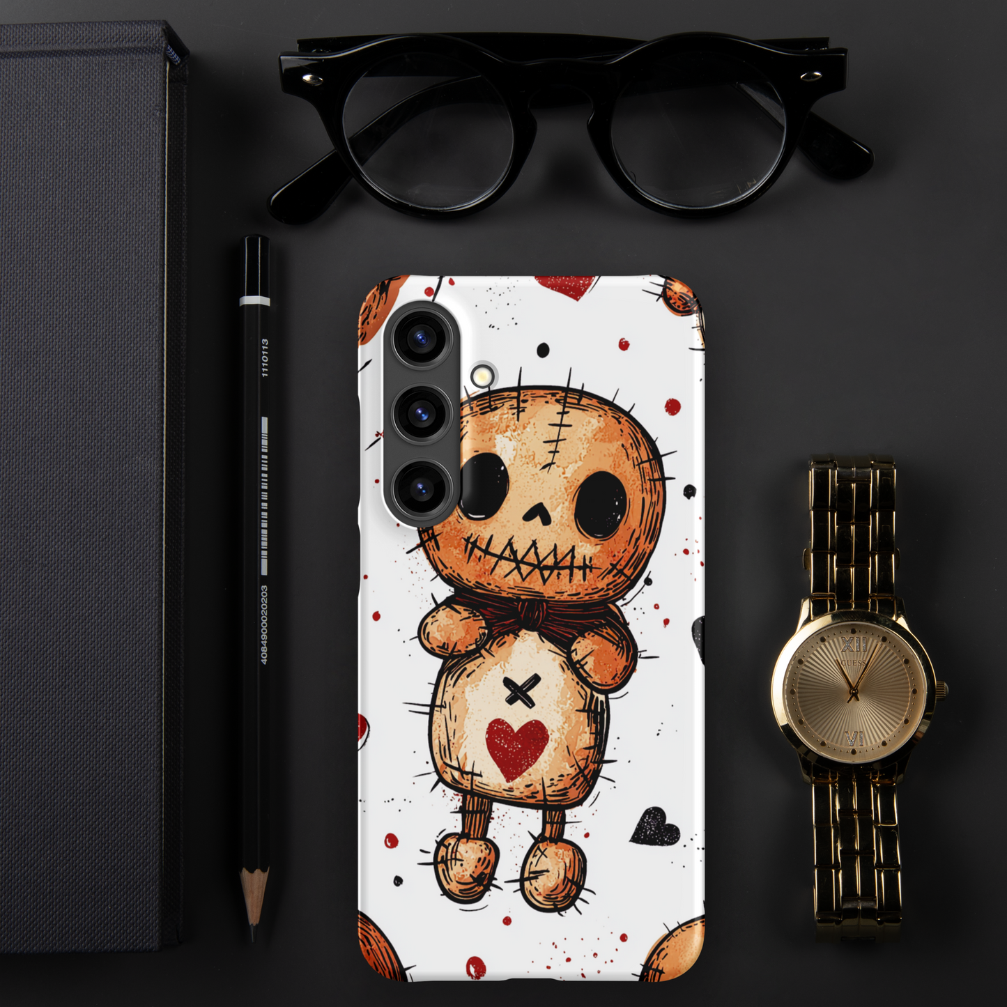 Voodoo Doll Valentine Heart Samsung Galaxy Snap Phone Case