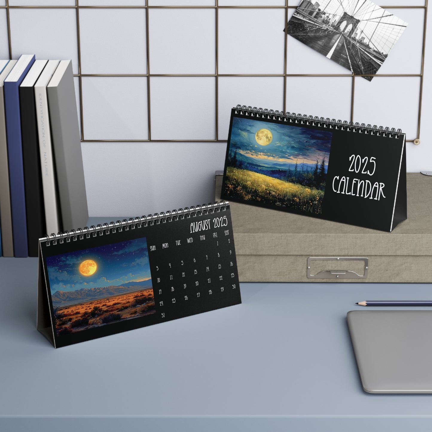2025 Full Moon Desk Calendar