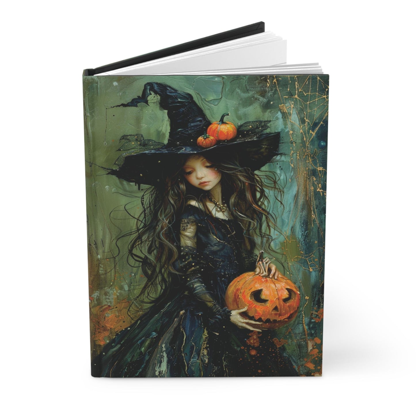 Halloween Witch Themed Hardcover Journal
