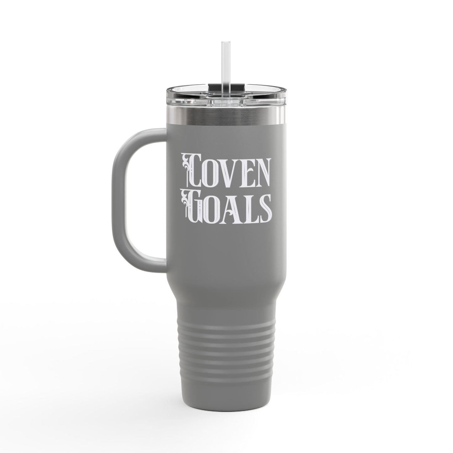 Witchy Tumbler: "Coven Goals and Cheers Witches" Insulated Travel Mug, 40oz