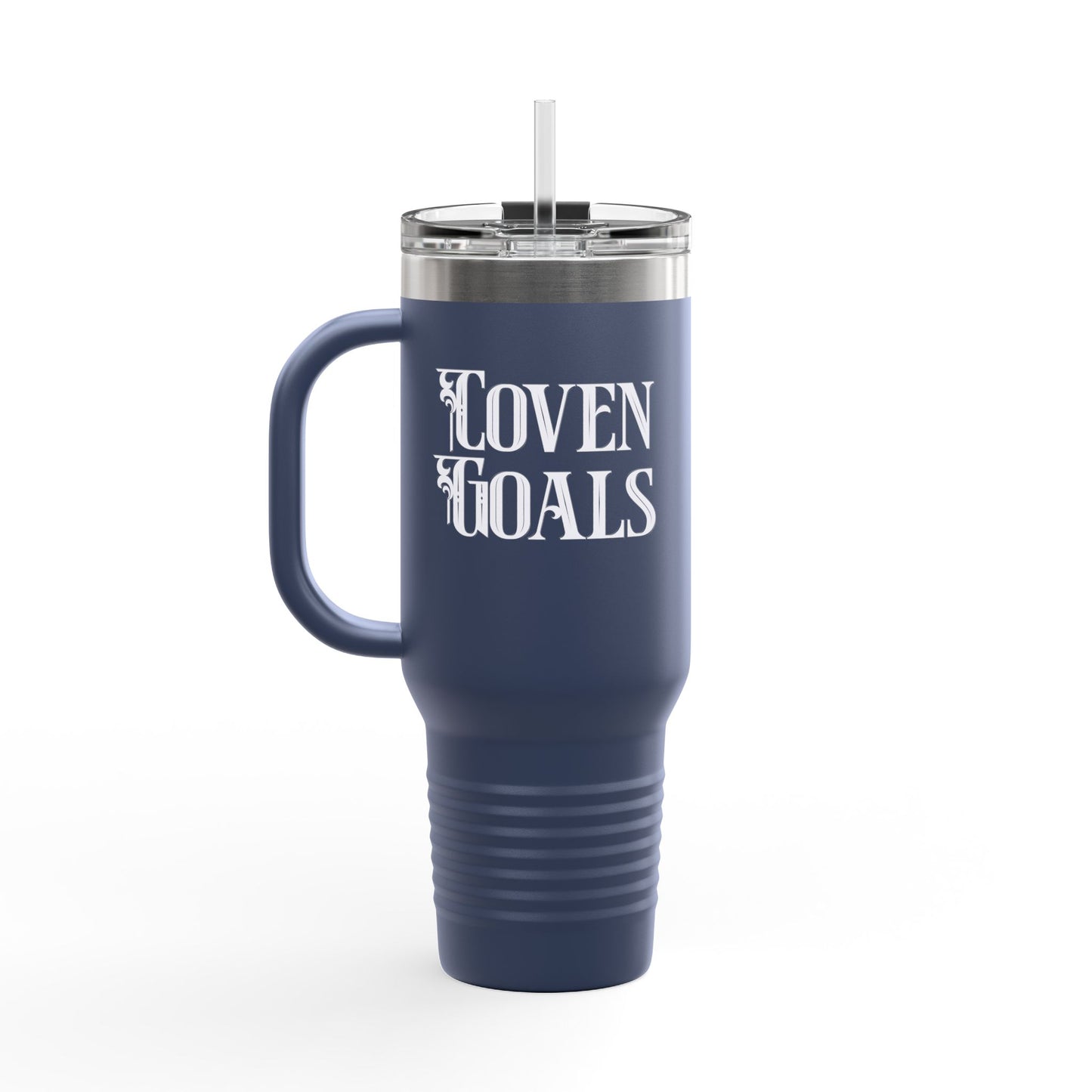 Witchy Tumbler: "Coven Goals and Cheers Witches" Insulated Travel Mug, 40oz