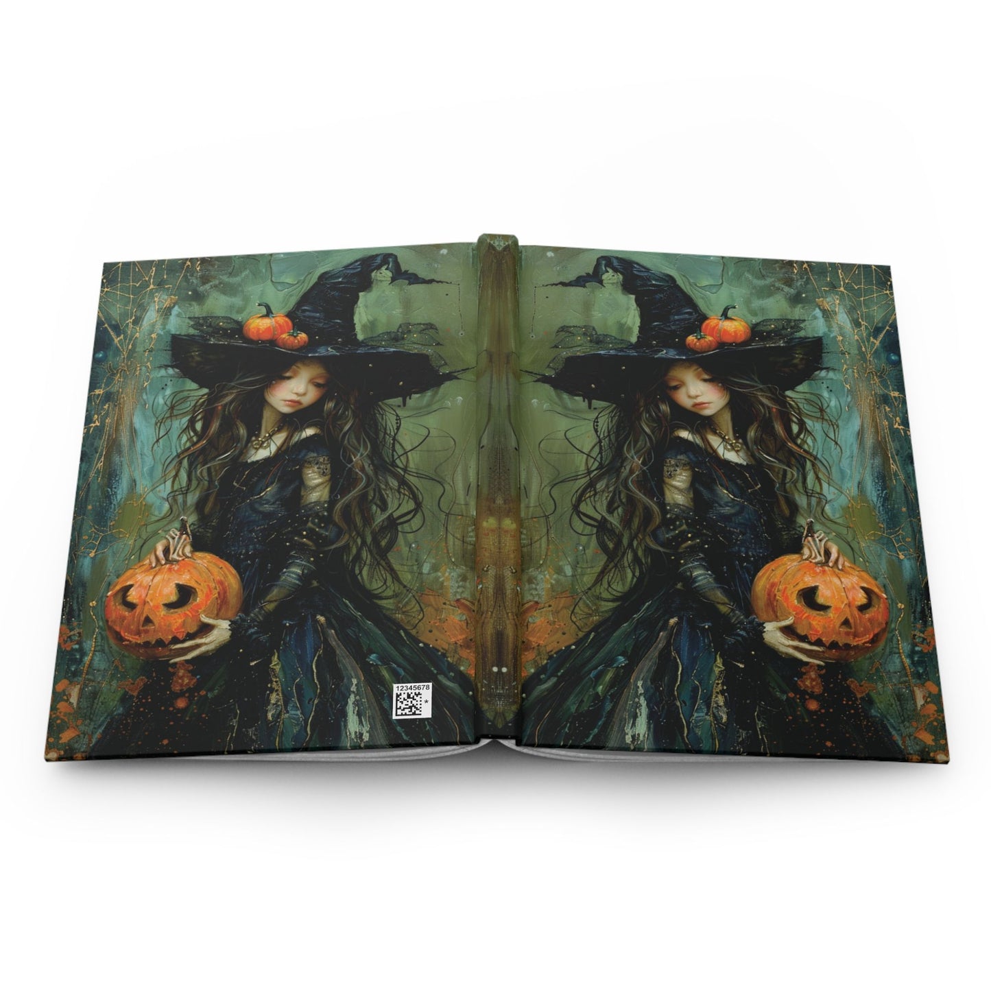 Halloween Witch Themed Hardcover Journal