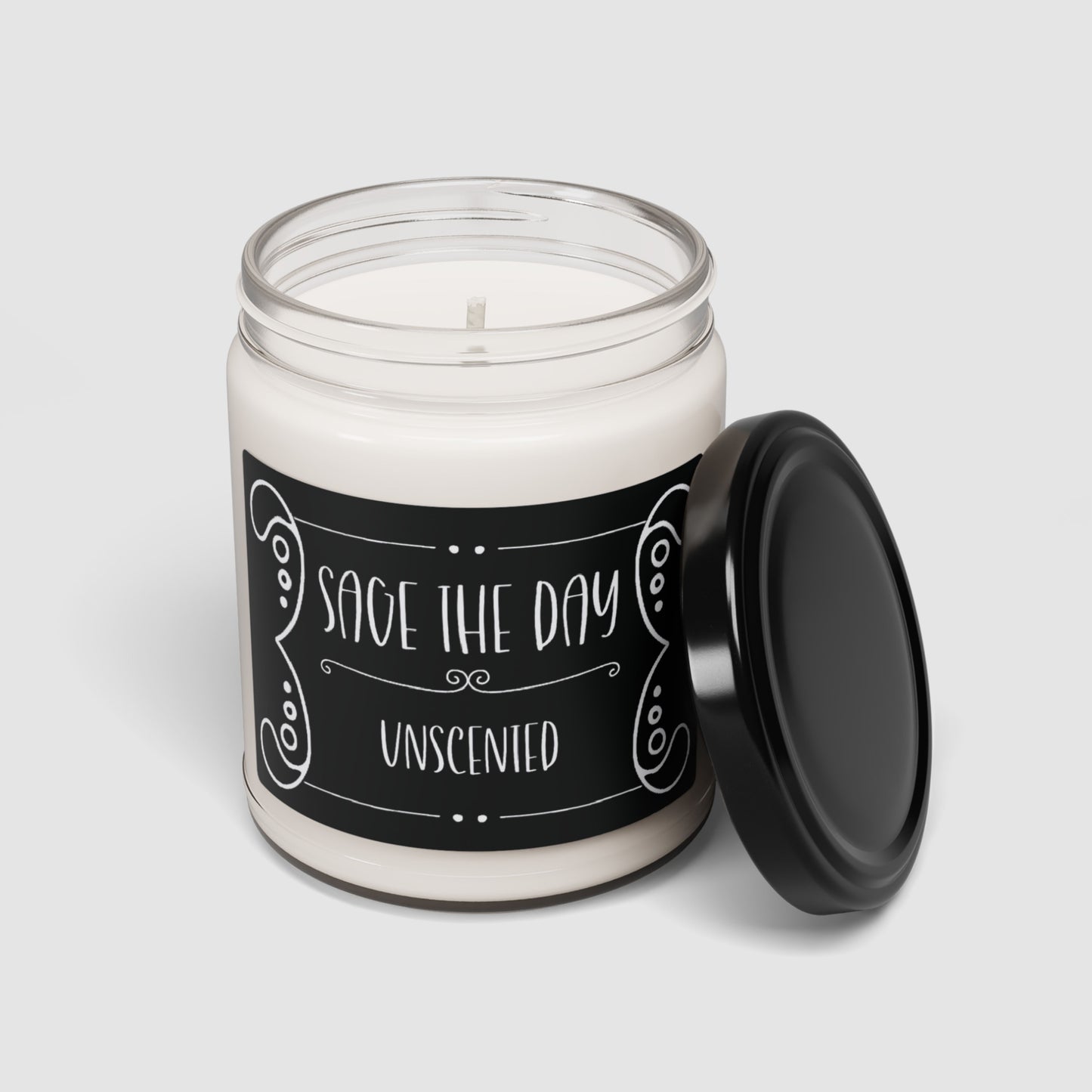 Witchy Candle "Sage the day" Scented and Unscented Options 9oz Soy Wax