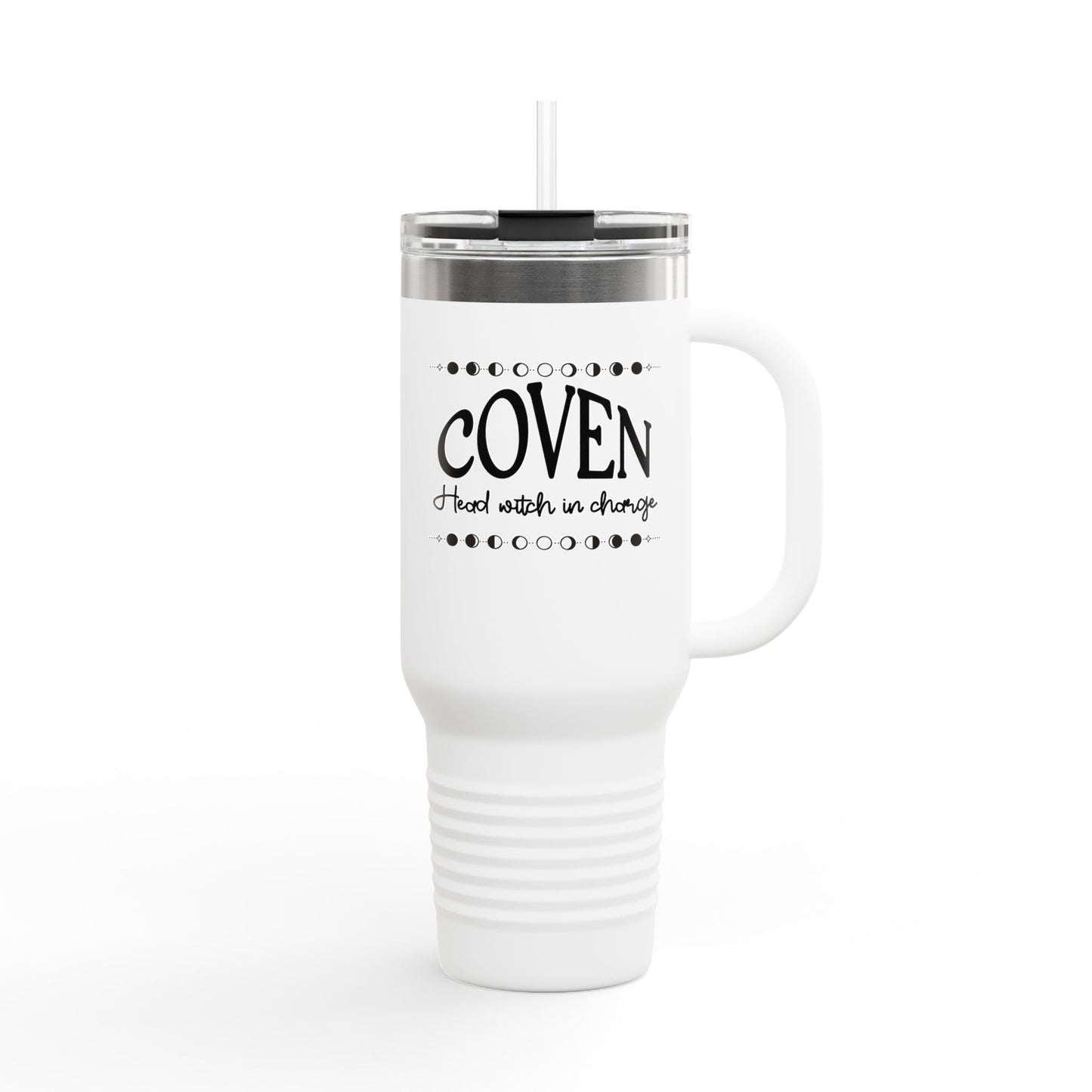 Coven Tumbler: "Head Witch in Charge" Insulated Travel Mug, 40oz
