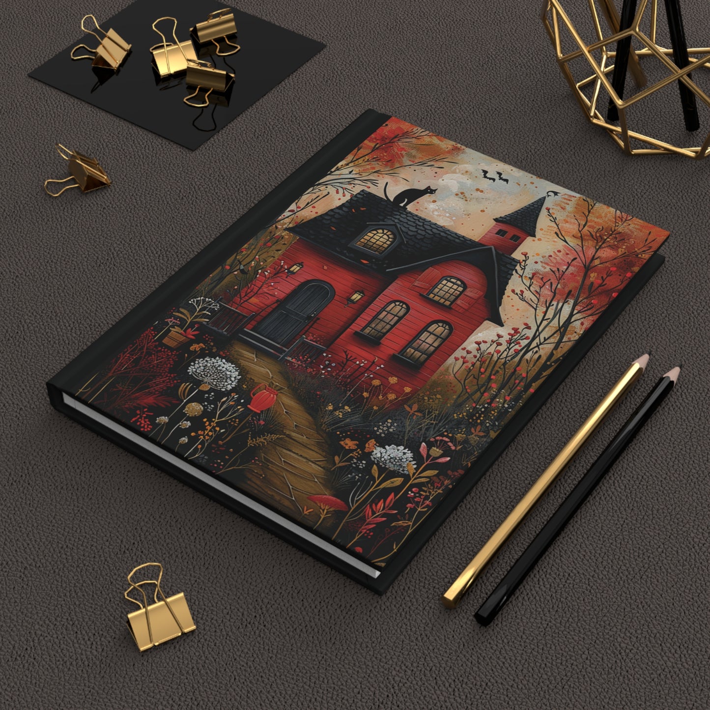 Whimsical Cottage Hardcover Journal