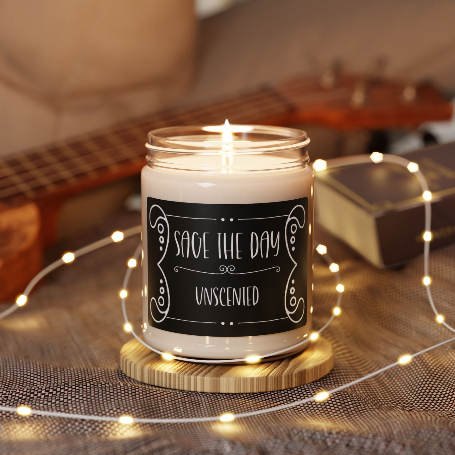 Witchy Candle "Sage the day" Scented and Unscented Options 9oz Soy Wax
