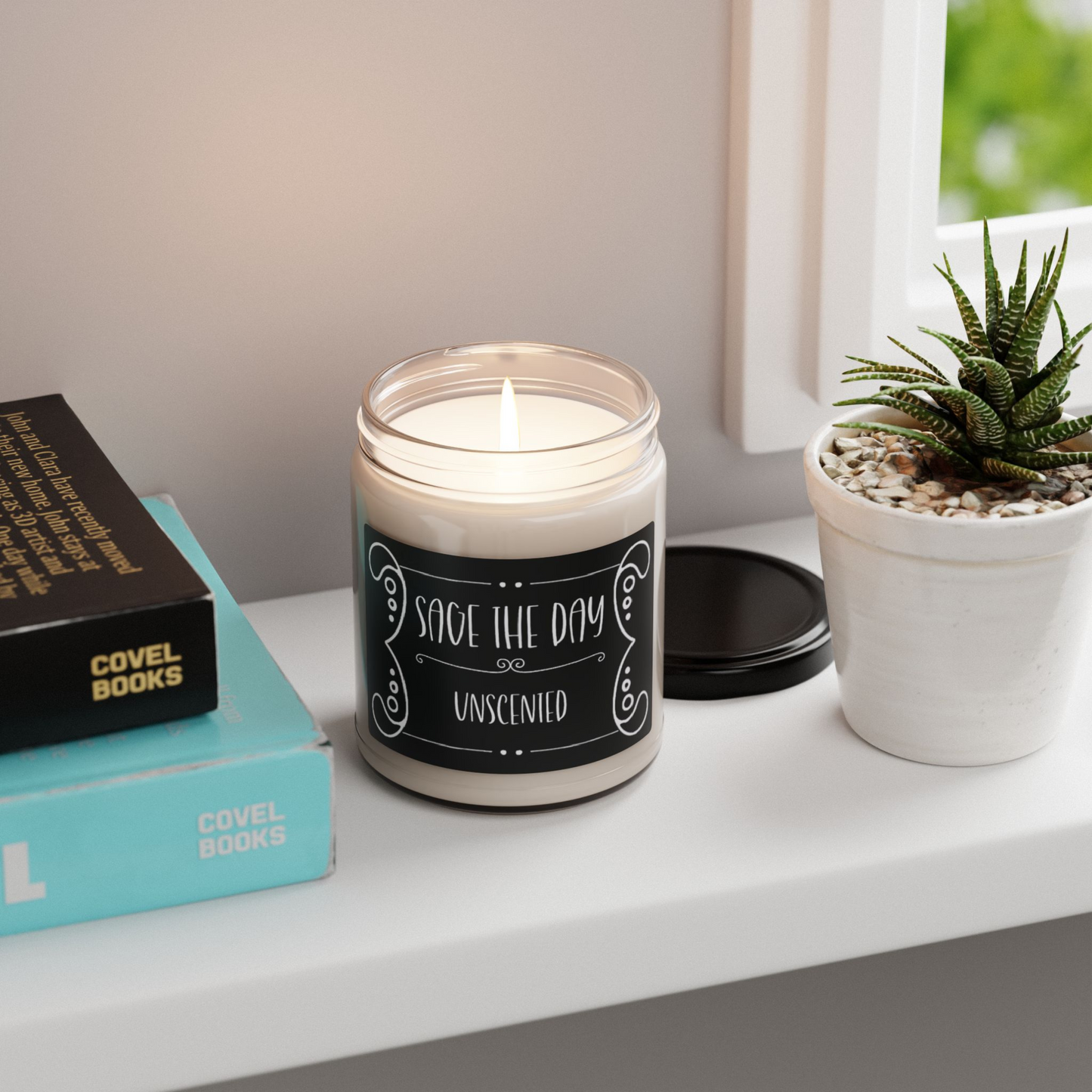 Witchy Candle "Sage the day" Scented and Unscented Options 9oz Soy Wax