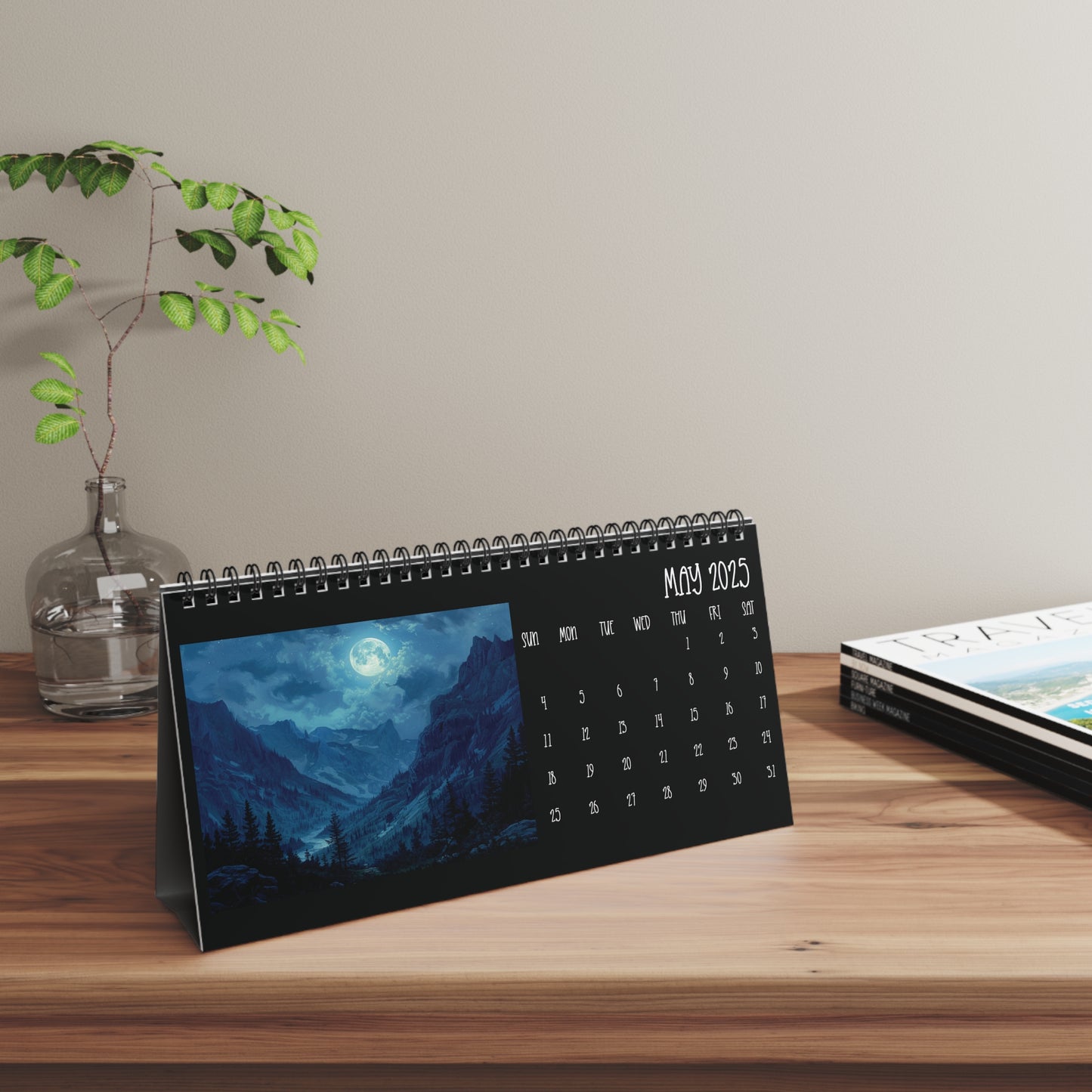 2025 Full Moon Desk Calendar