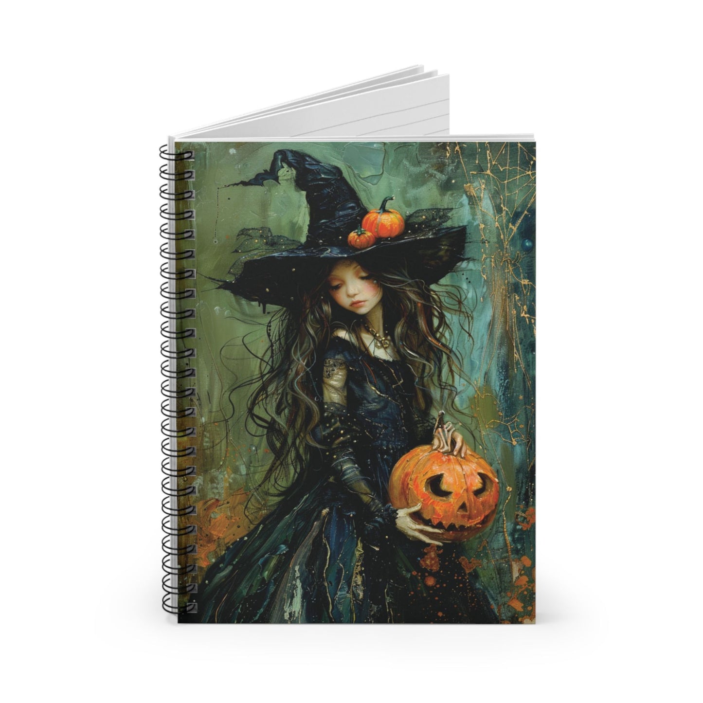 Halloween Witch Themed Spiralbound Notebook