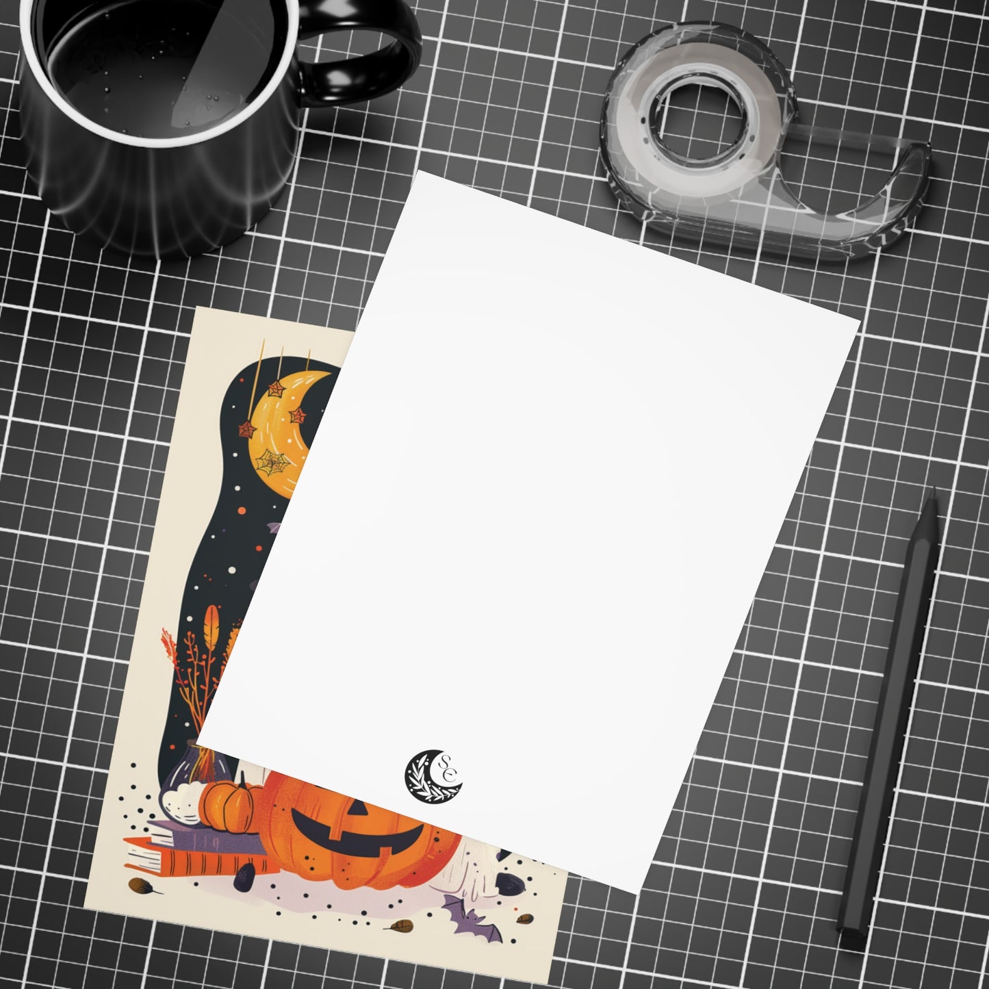 Retro Halloween Postcard Pack