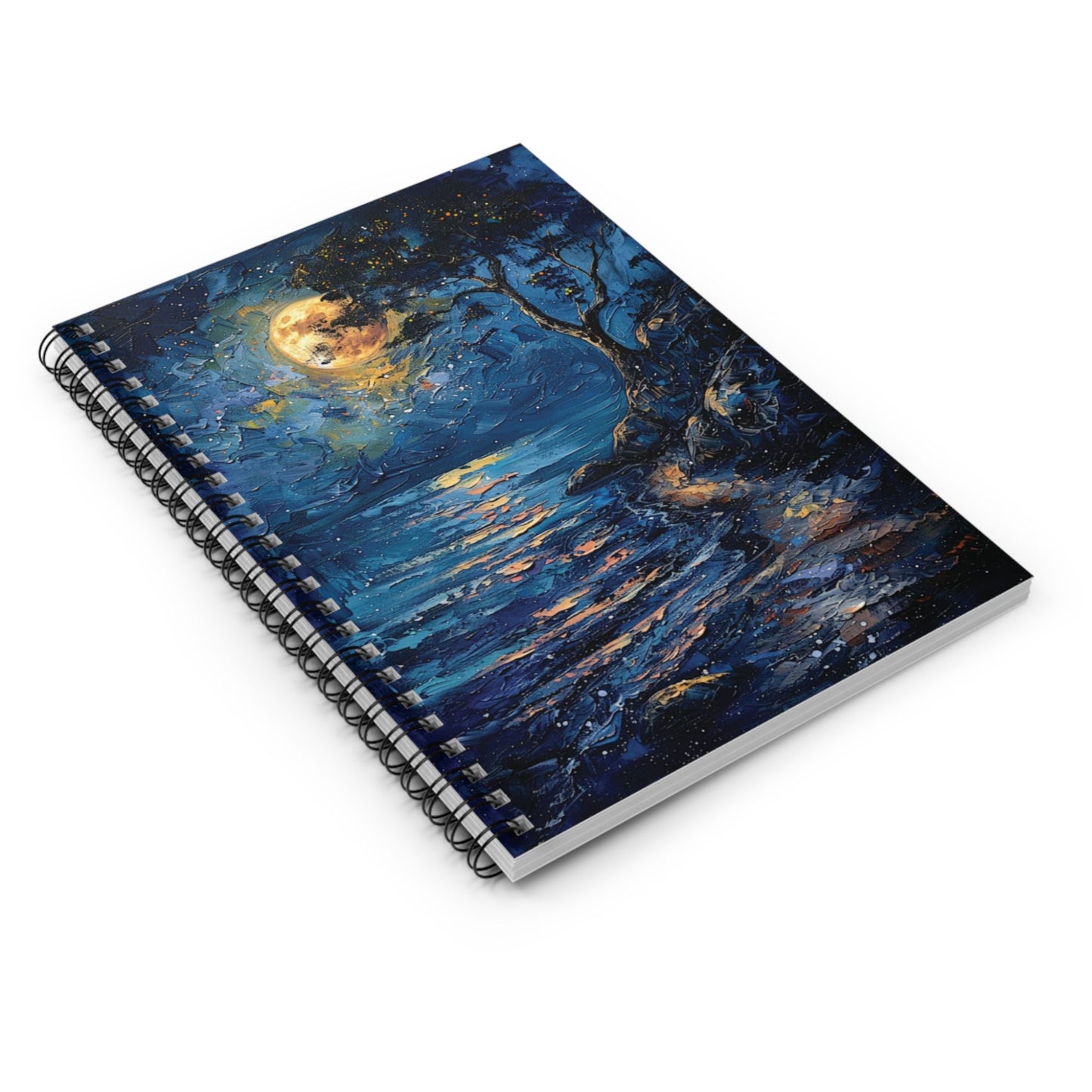 Full Moon Ocean Spiralbound Notebook